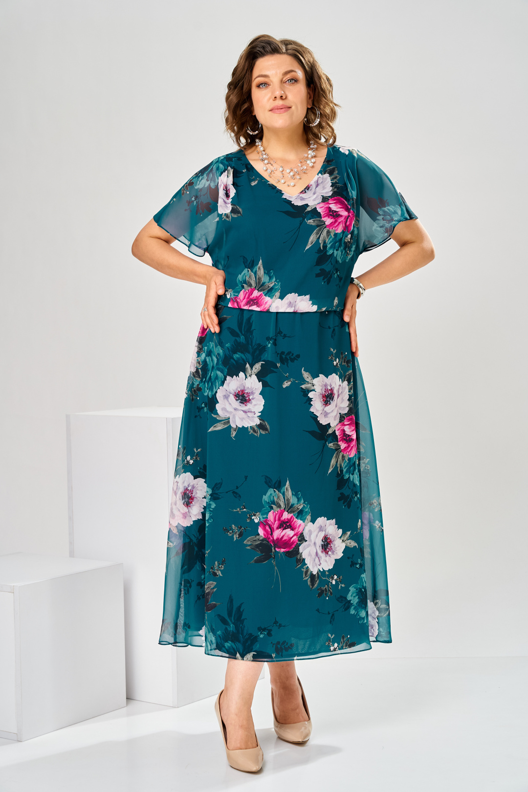 Платье Romanovich Style 1-2825 изумрудный