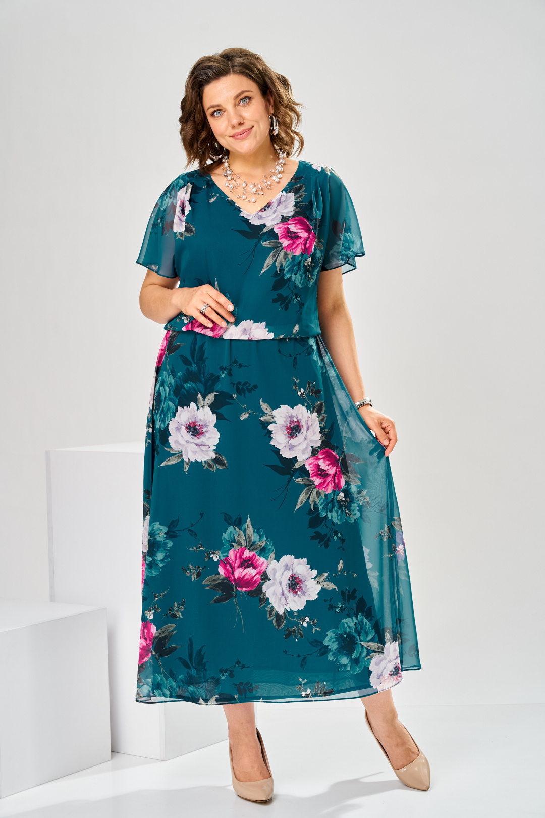 Платье Romanovich Style 1-2825 изумрудный