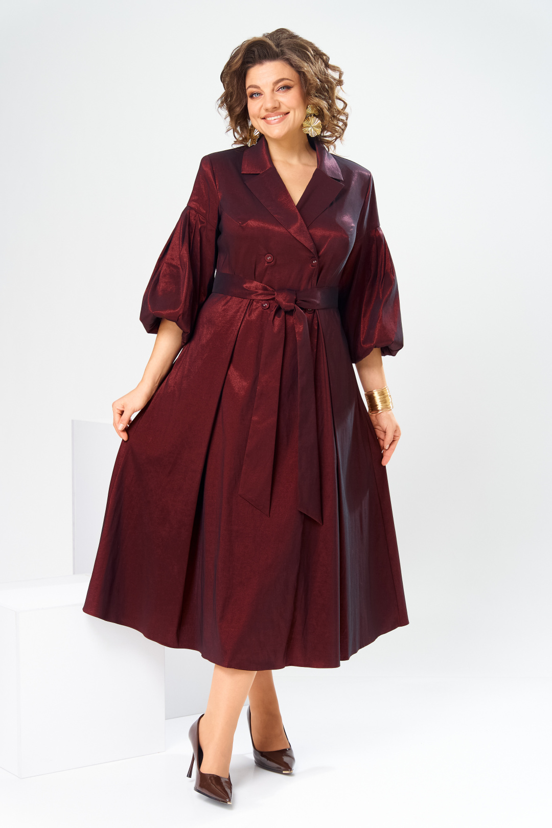 Платье Romanovich Style 1-2837 бордовый-1 - фото 1