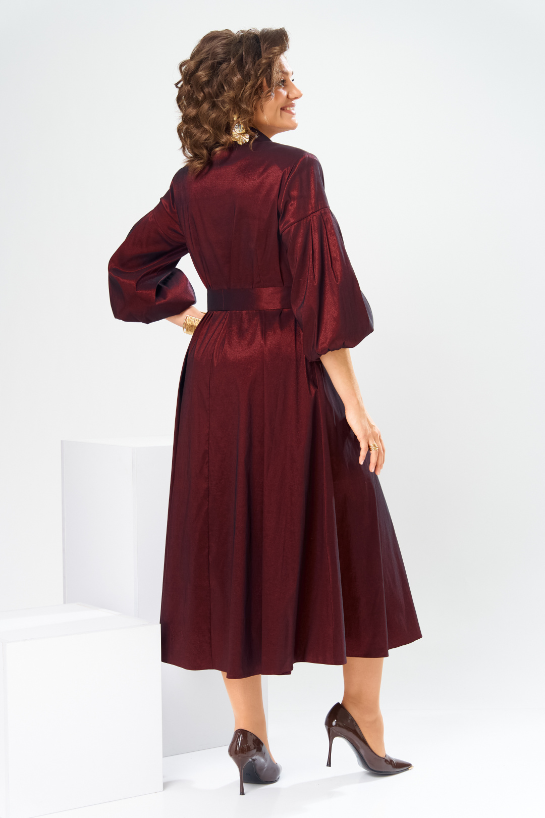 Платье Romanovich Style 1-2837 бордовый-1 - фото 3