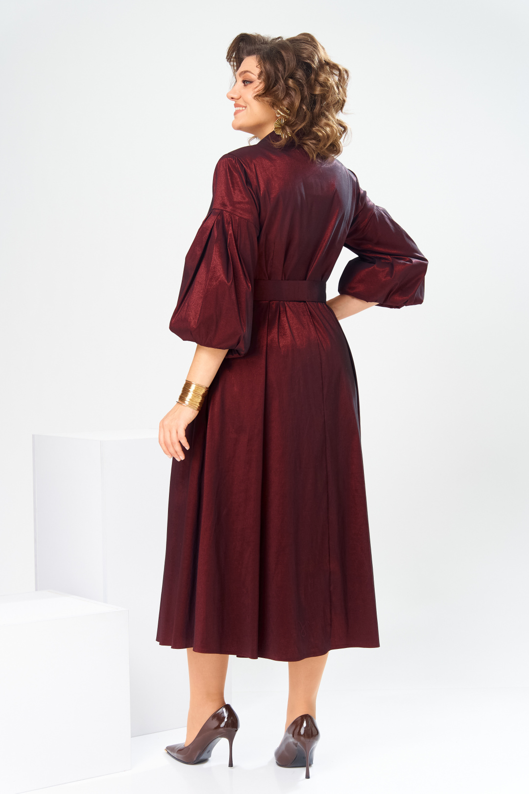 Платье Romanovich Style 1-2837 бордовый-1 - фото 4