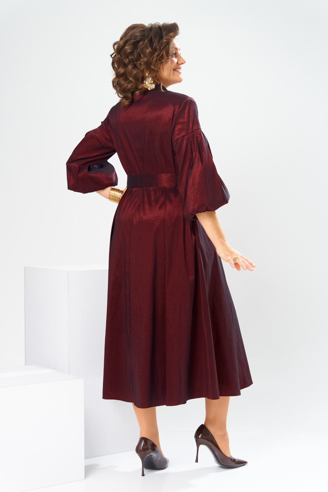 Платье Romanovich Style 1-2837 бордовый-1 - фото 5