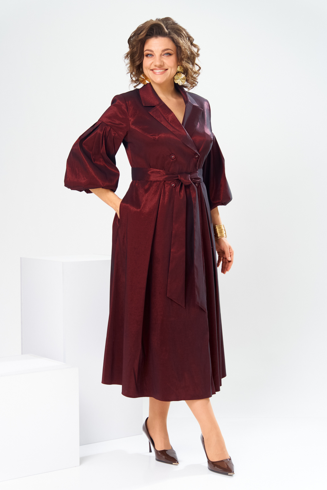 Платье Romanovich Style 1-2837 бордовый-1