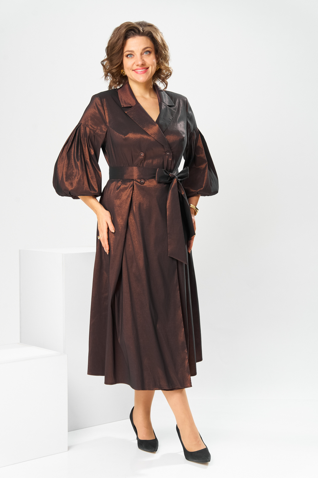Платье Romanovich Style 1-2837 коричневый - фото 2