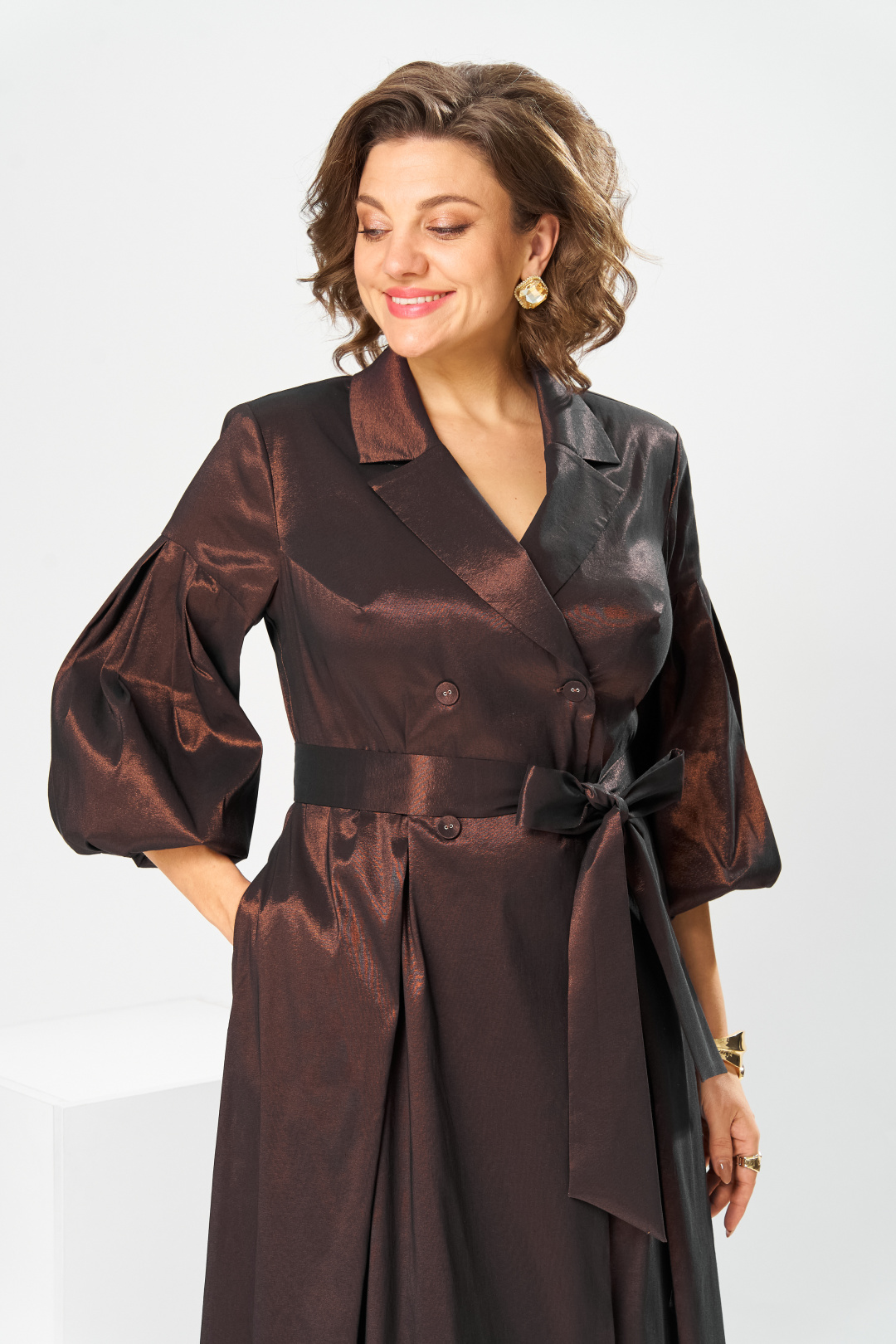 Платье Romanovich Style 1-2837 коричневый - фото 6