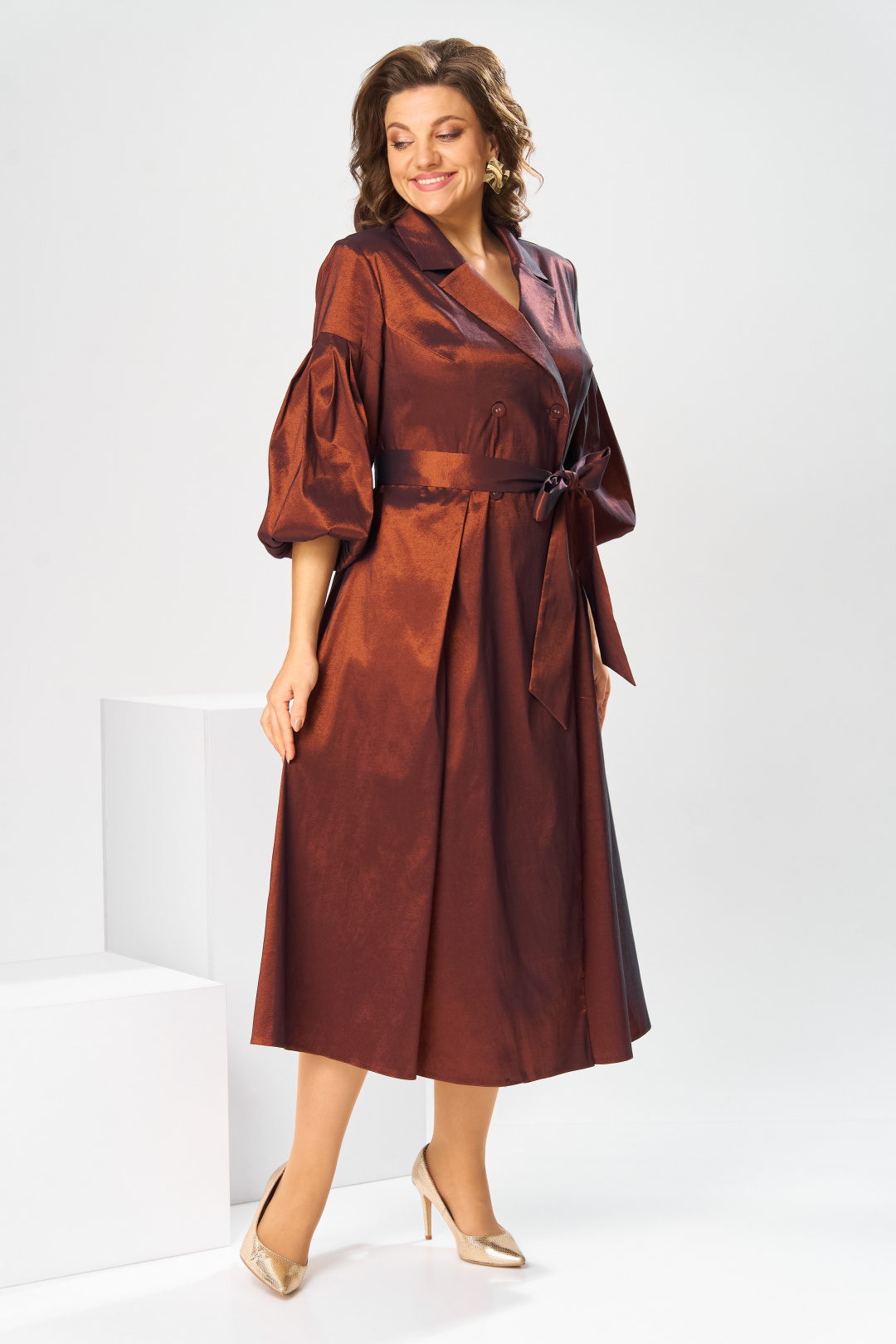 Платье Romanovich Style 1-2837 медный - фото 4