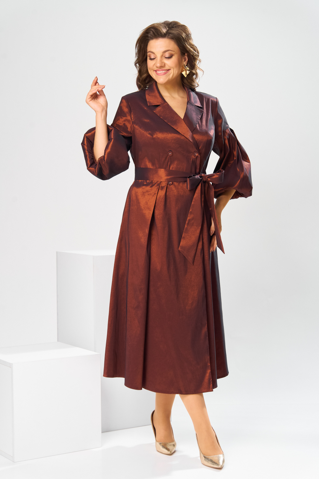 Платье Romanovich Style 1-2837 медный - фото 5