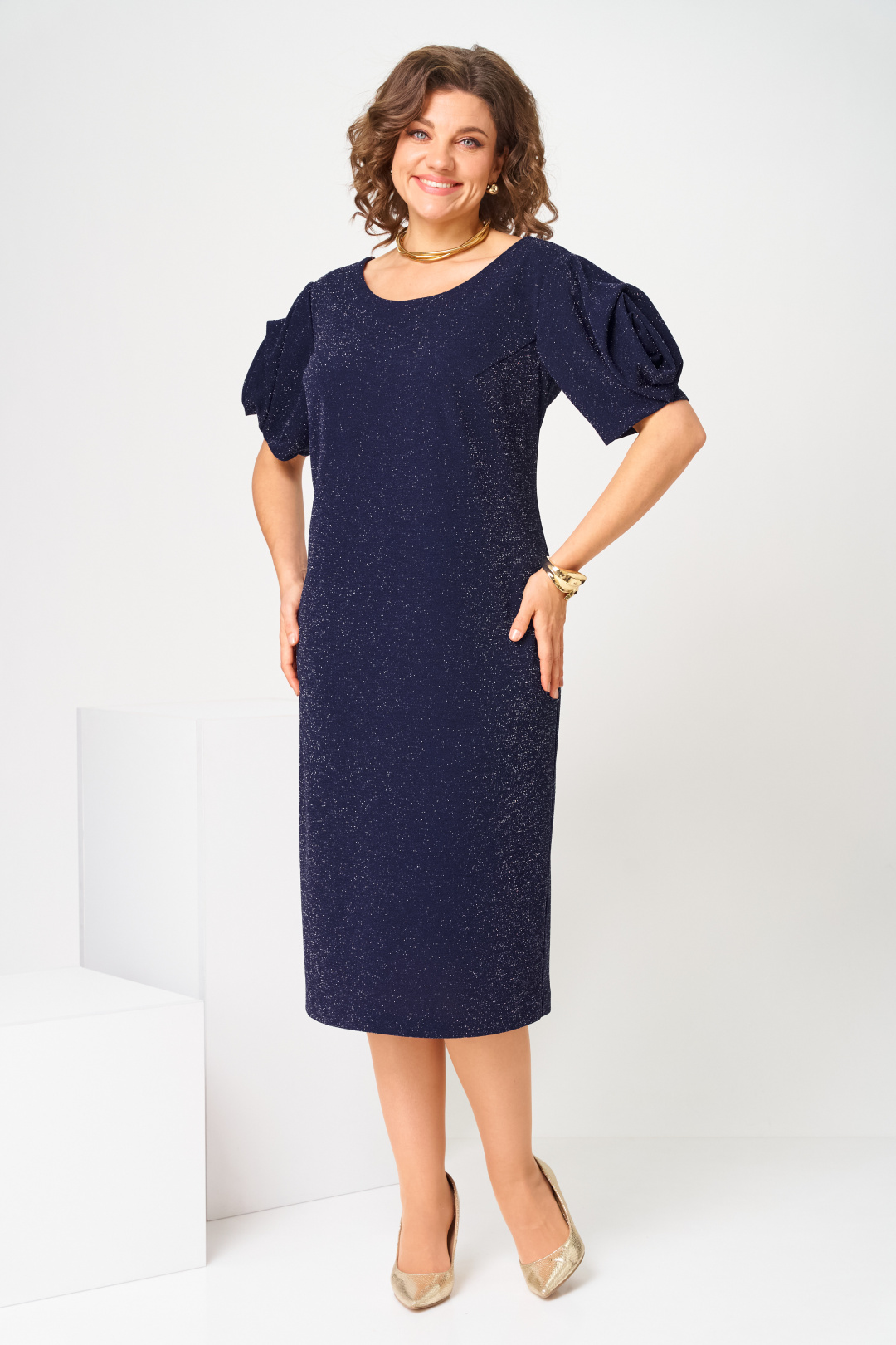 Платье Romanovich Style 1-2839 синий - фото 3