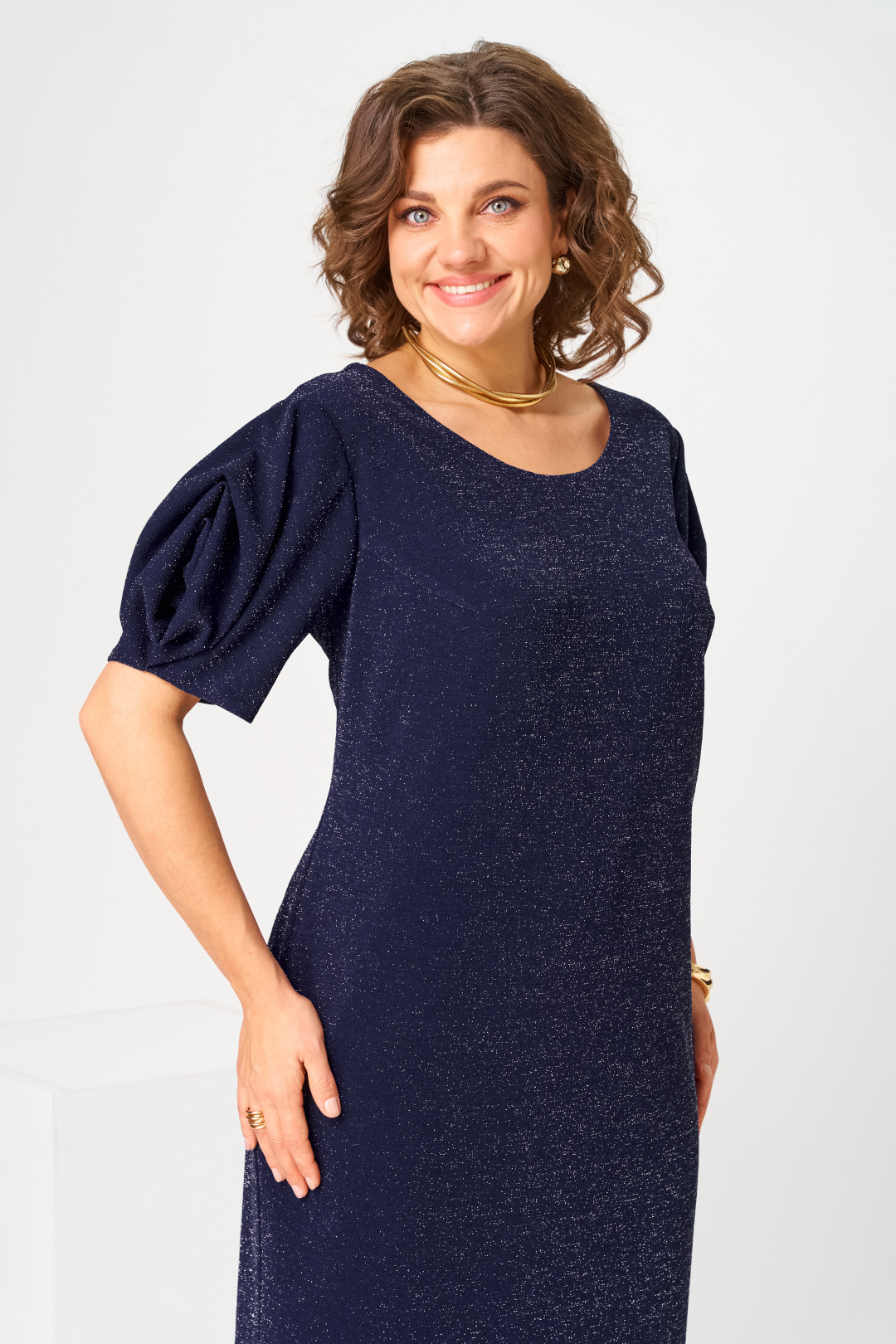 Платье Romanovich Style 1-2839 синий - фото 5