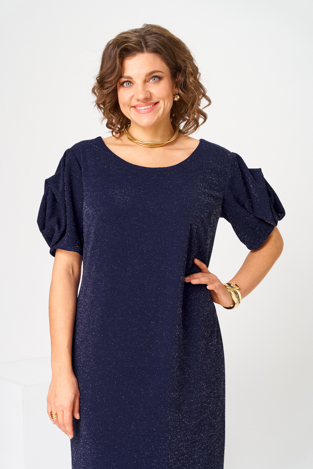 Платье Romanovich Style 1-2839 синий - фото 6