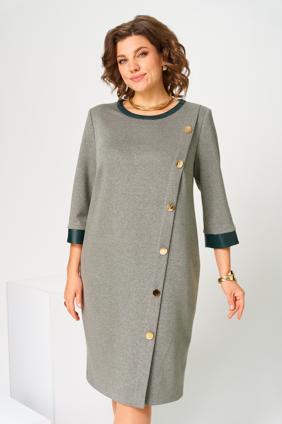 Платье Romanovich Style 1-2846 полынь - фото 5