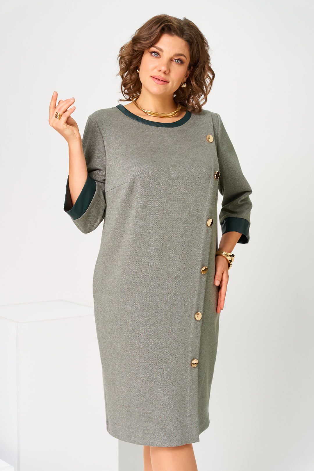 Платье Romanovich Style 1-2846 полынь - фото 6