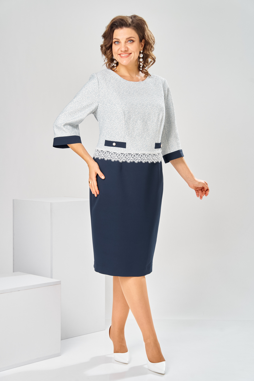 Платье Romanovich Style 1-2851 голубой - фото 3