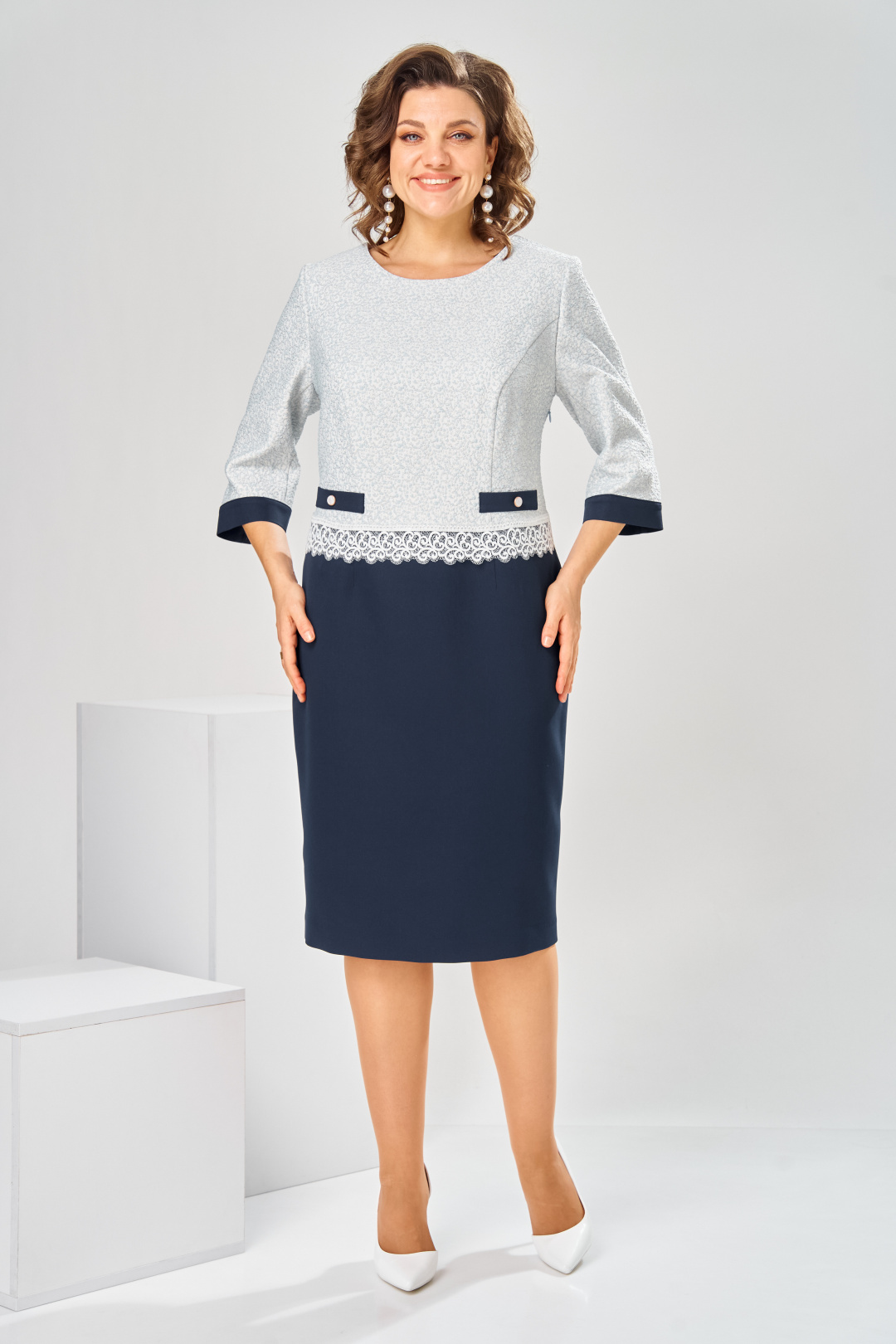 Платье Romanovich Style 1-2851 голубой - фото 4