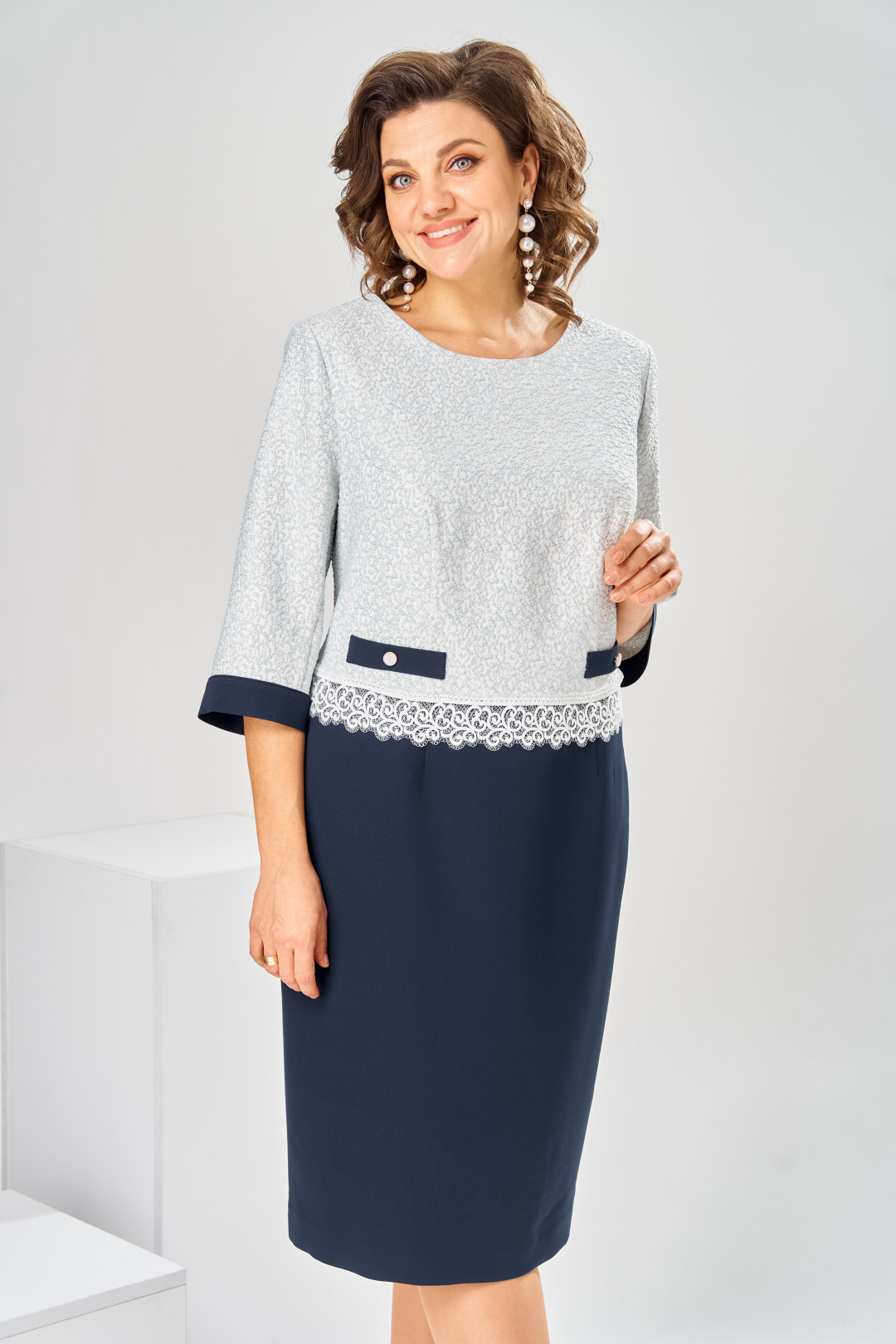 Платье Romanovich Style 1-2851 голубой - фото 5