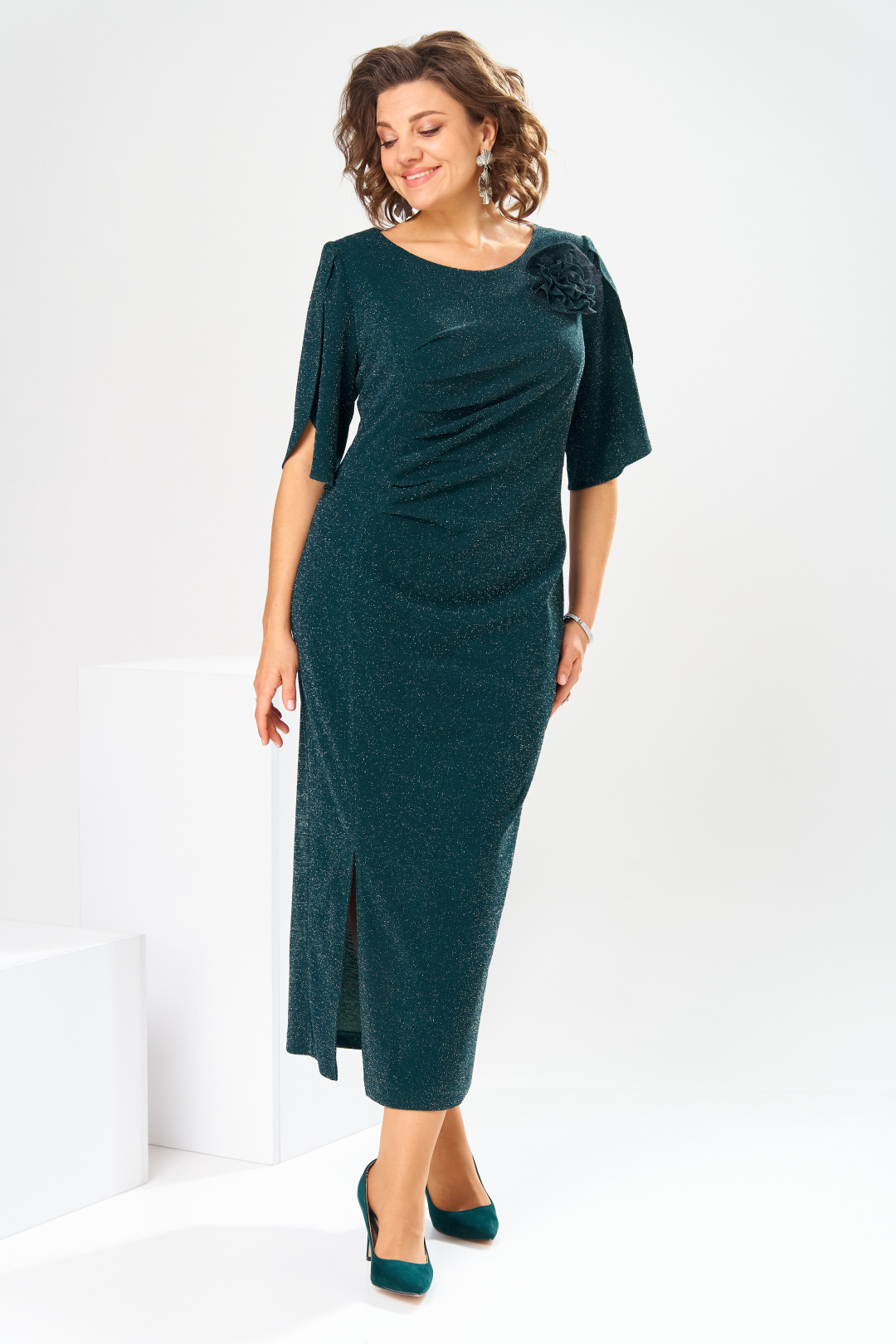 Платье Romanovich Style 1-2853 зелёный - фото 1