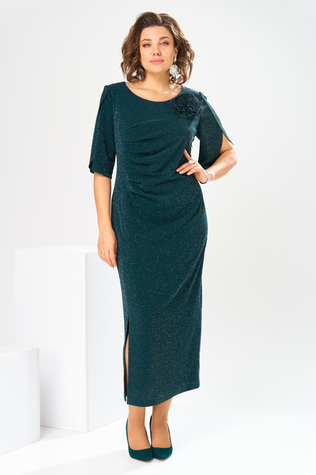 Платье Romanovich Style 1-2853 зелёный - фото 2