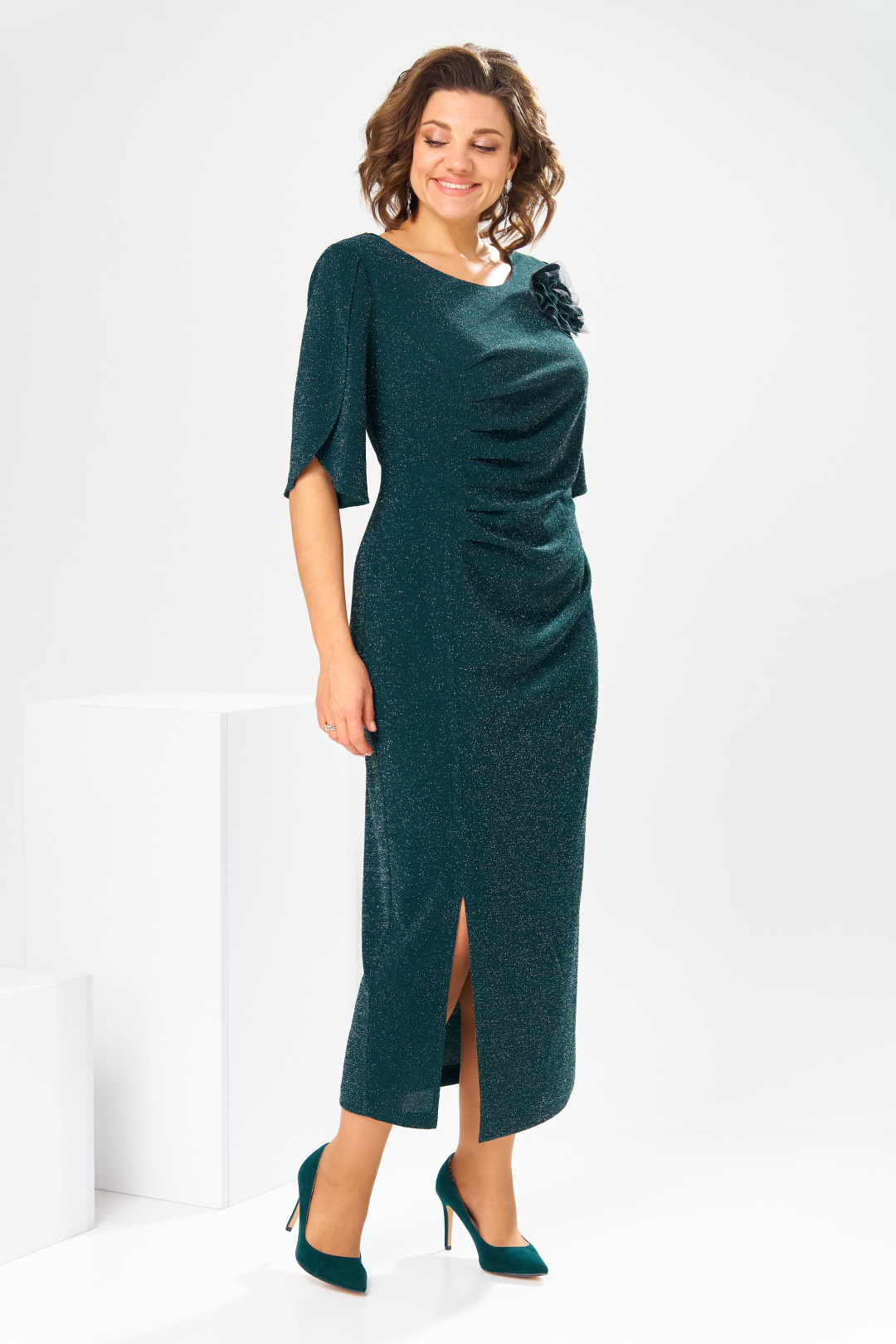 Платье Romanovich Style 1-2853 зелёный - фото 3