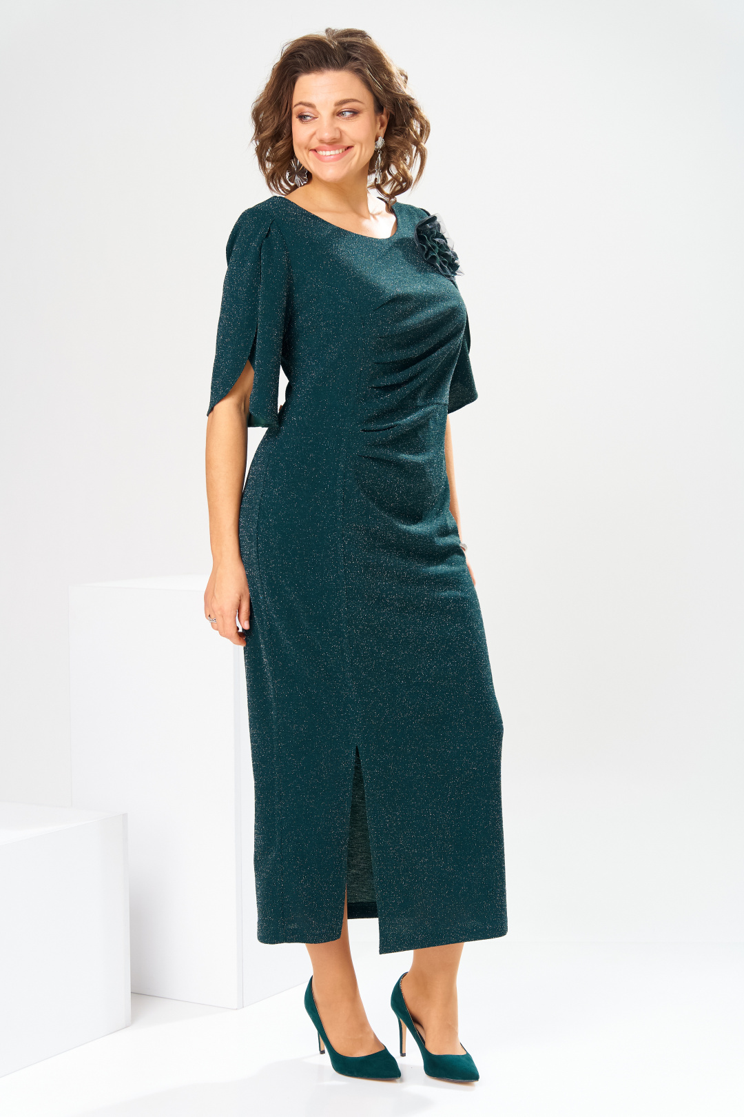 Платье Romanovich Style 1-2853 зелёный - фото 5