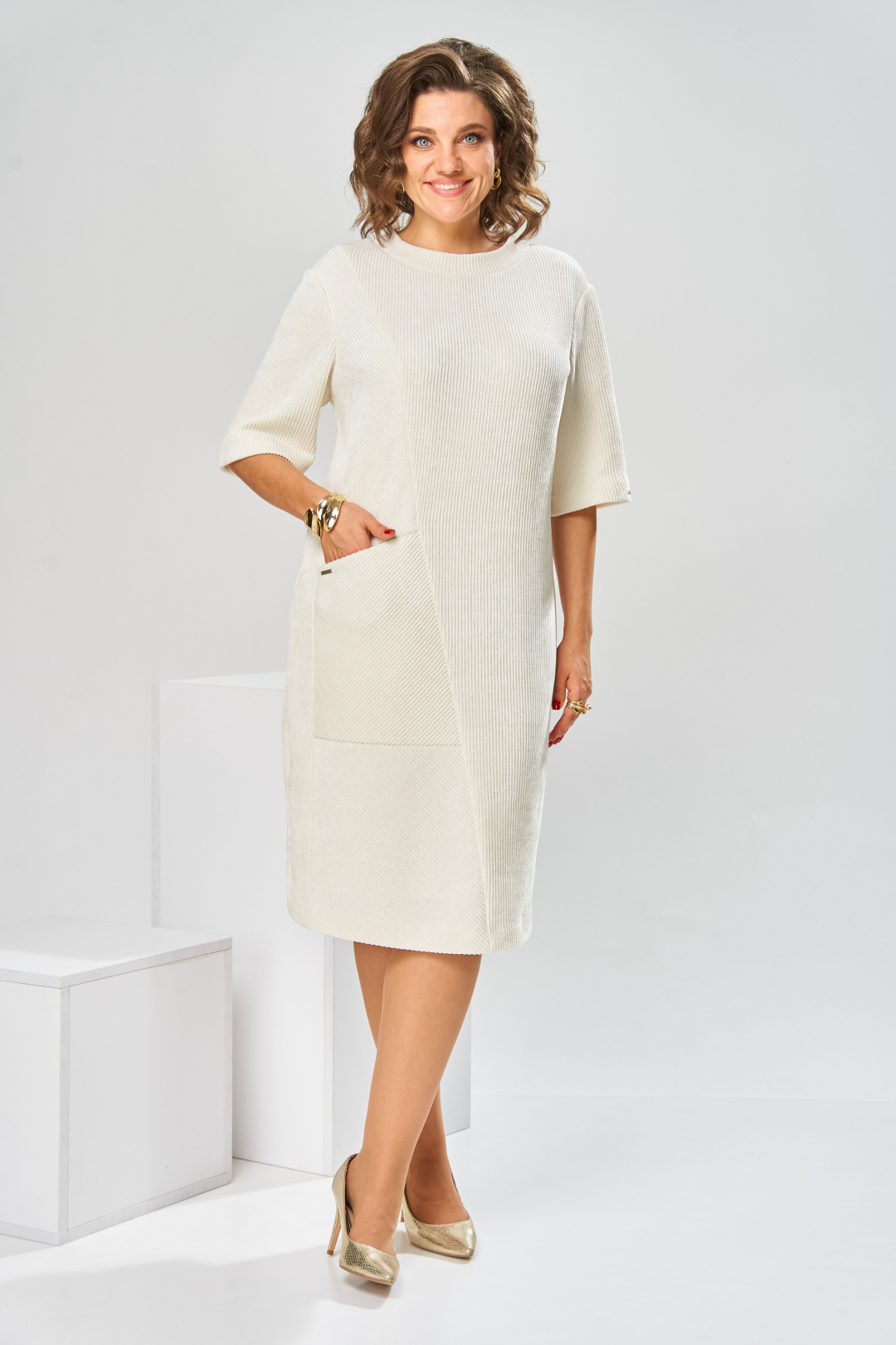 Платье Romanovich Style 1-2858 молочный - фото 1