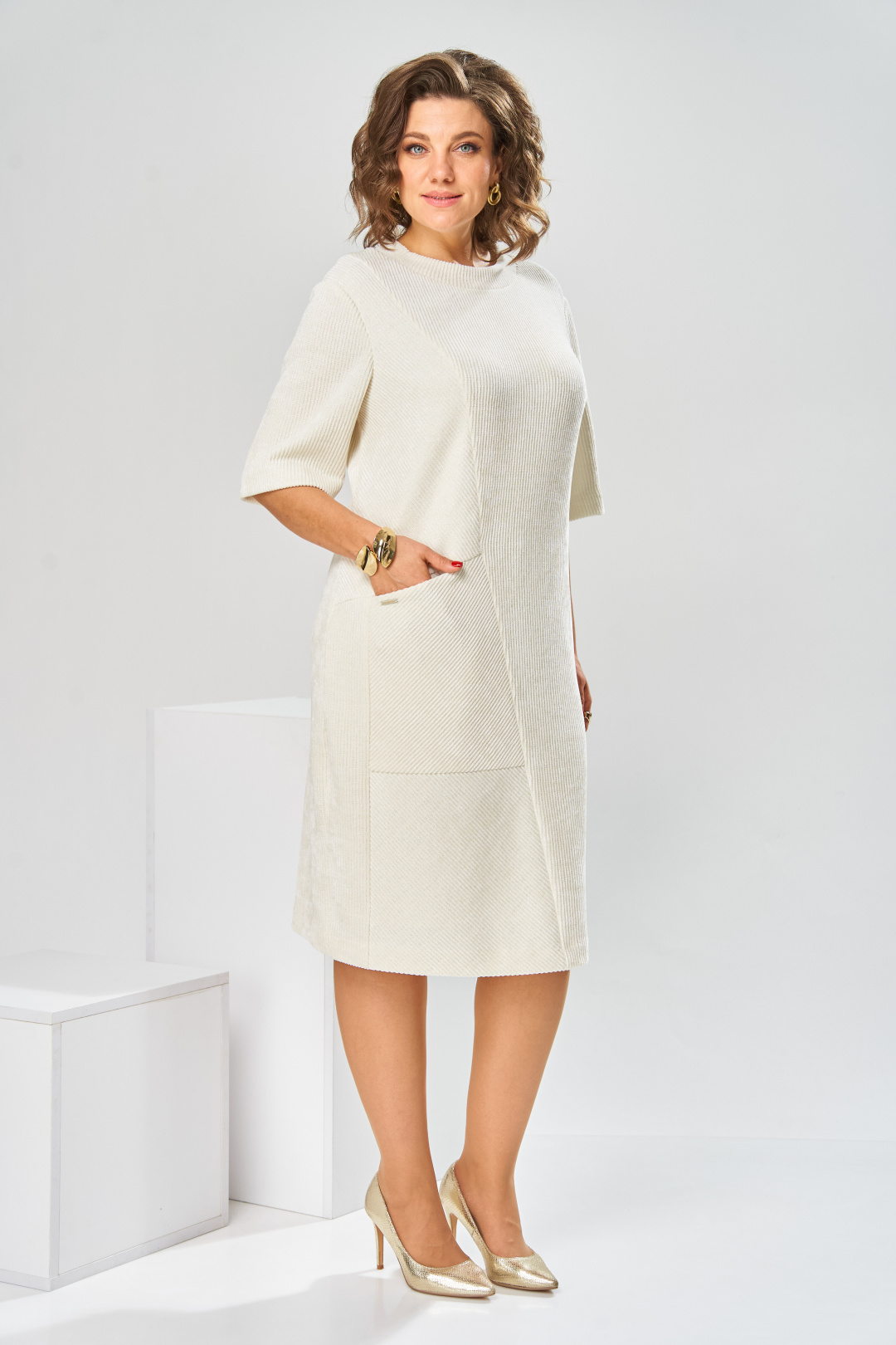 Платье Romanovich Style 1-2858 молочный - фото 2