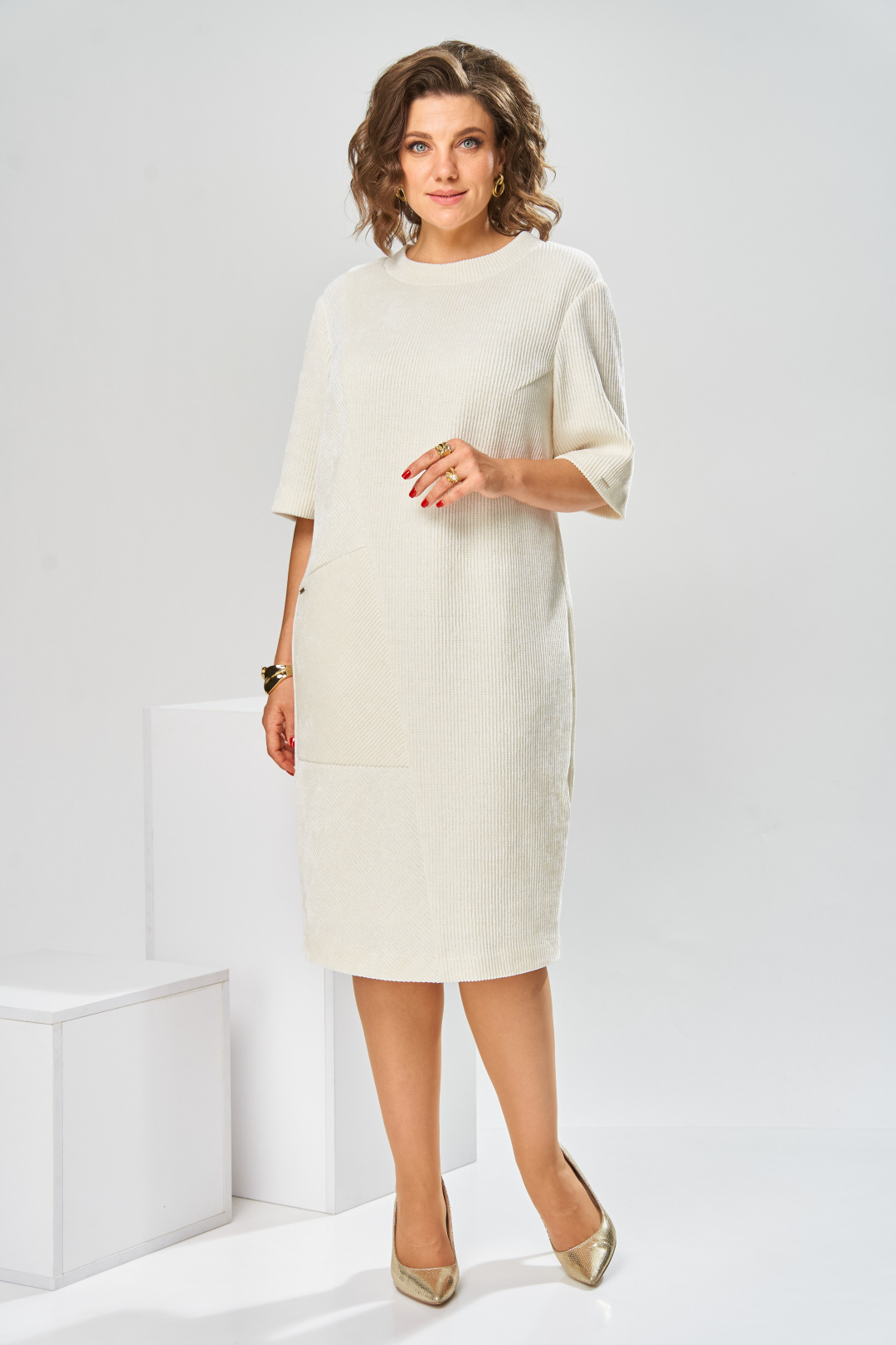 Платье Romanovich Style 1-2858 молочный - фото 3