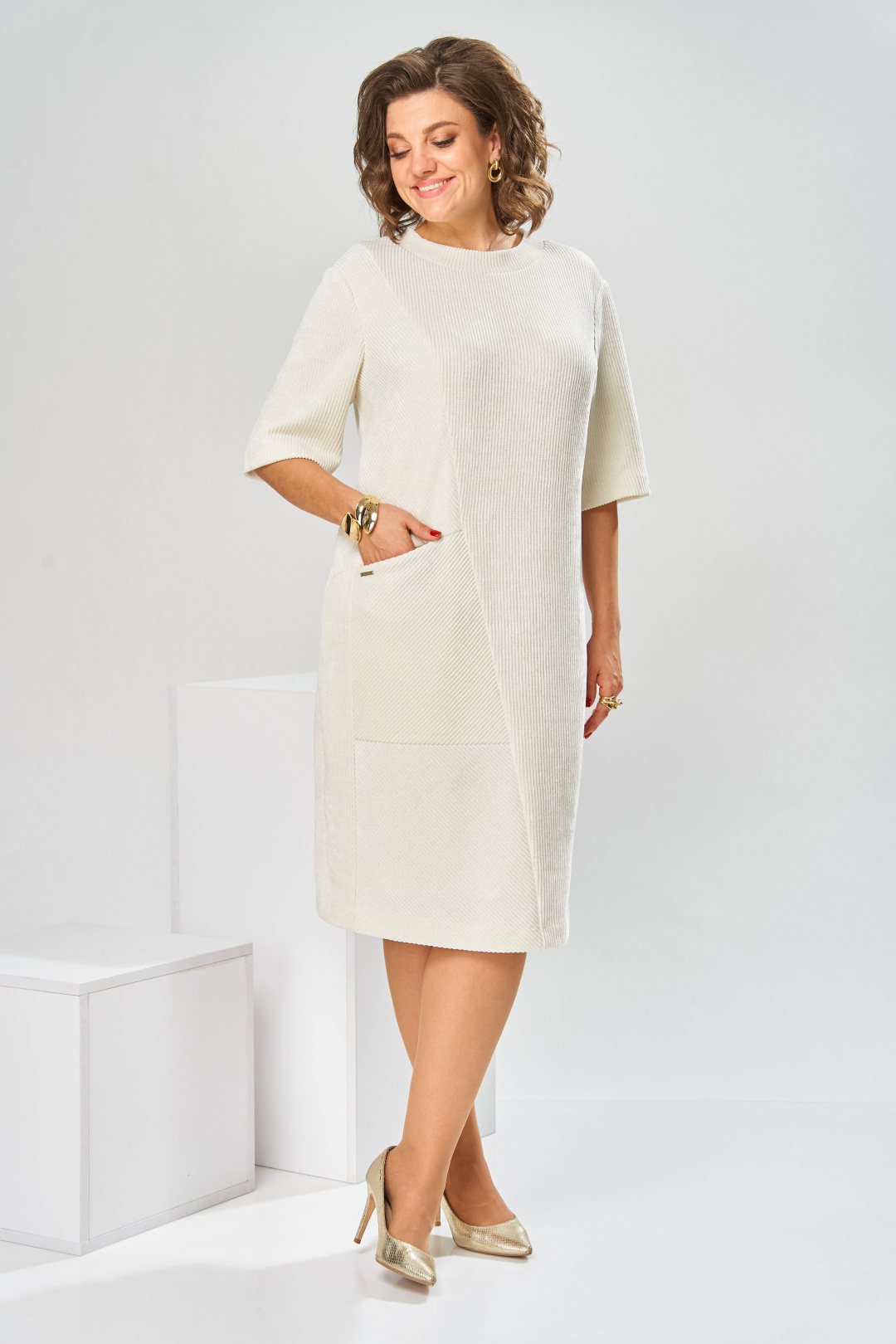 Платье Romanovich Style 1-2858 молочный - фото 4