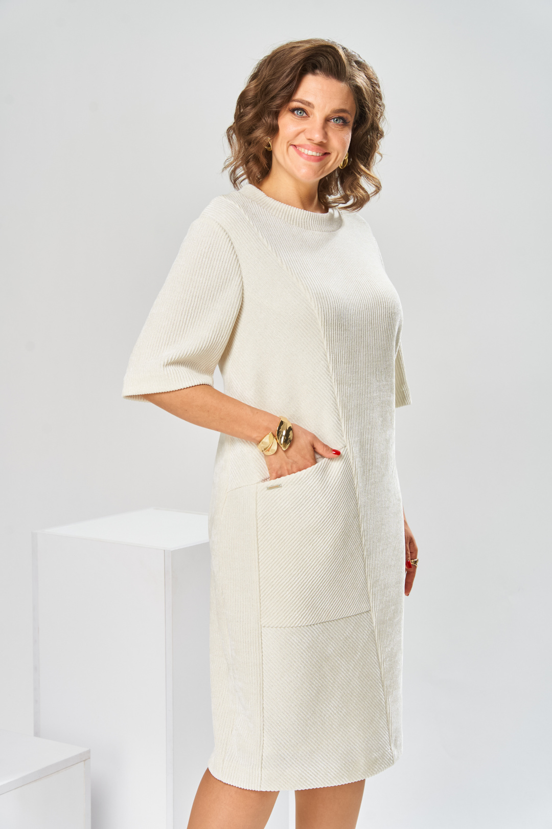 Платье Romanovich Style 1-2858 молочный - фото 6