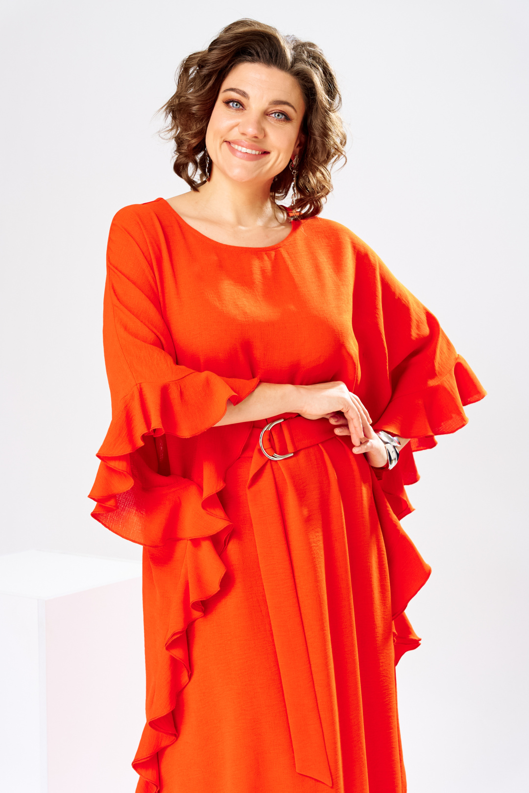 Платье Romanovich Style 1-2870 оранжевый - фото 5