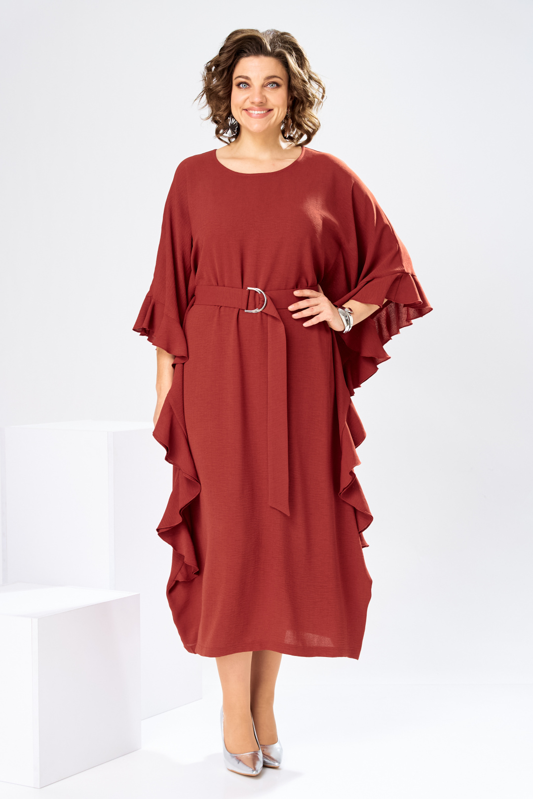 Платье Romanovich Style 1-2870 терракотовый - фото 2