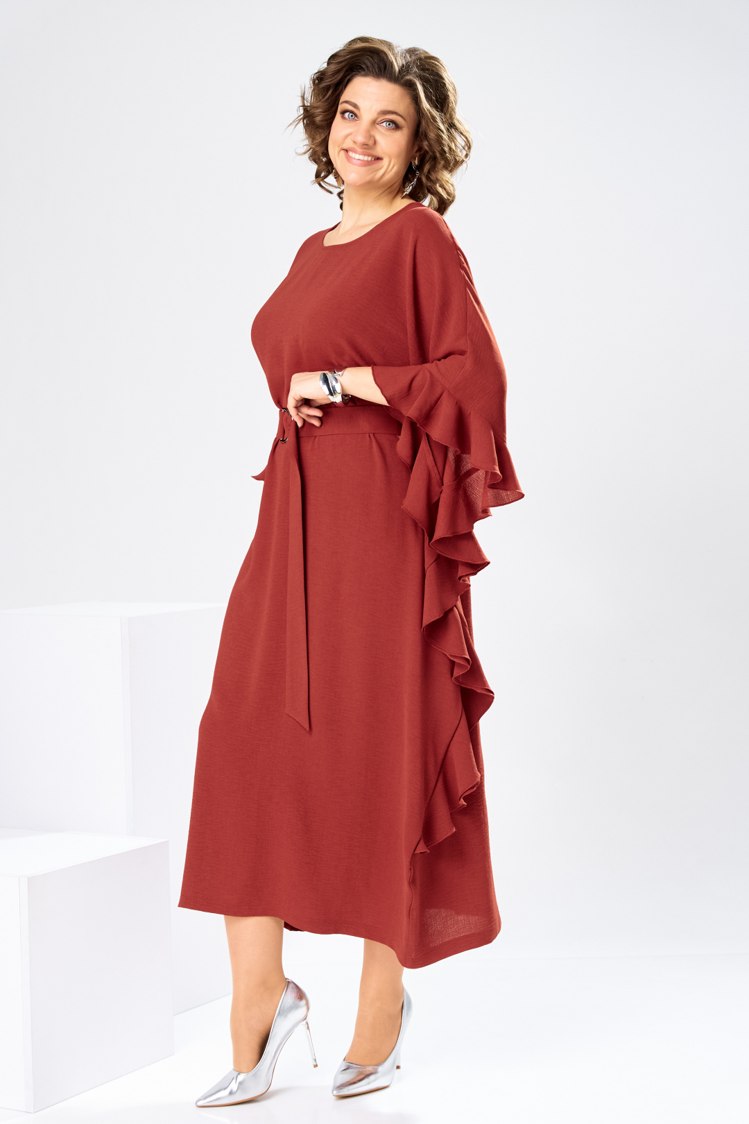 Платье Romanovich Style 1-2870 терракотовый - фото 6