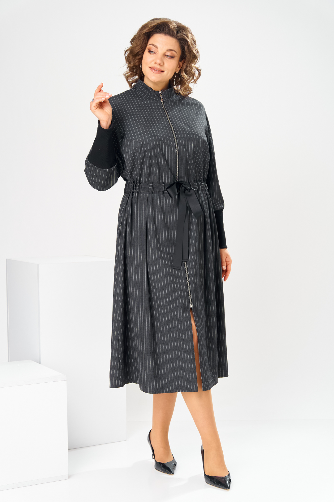 Платье Romanovich Style 1-2888 графит - фото 4