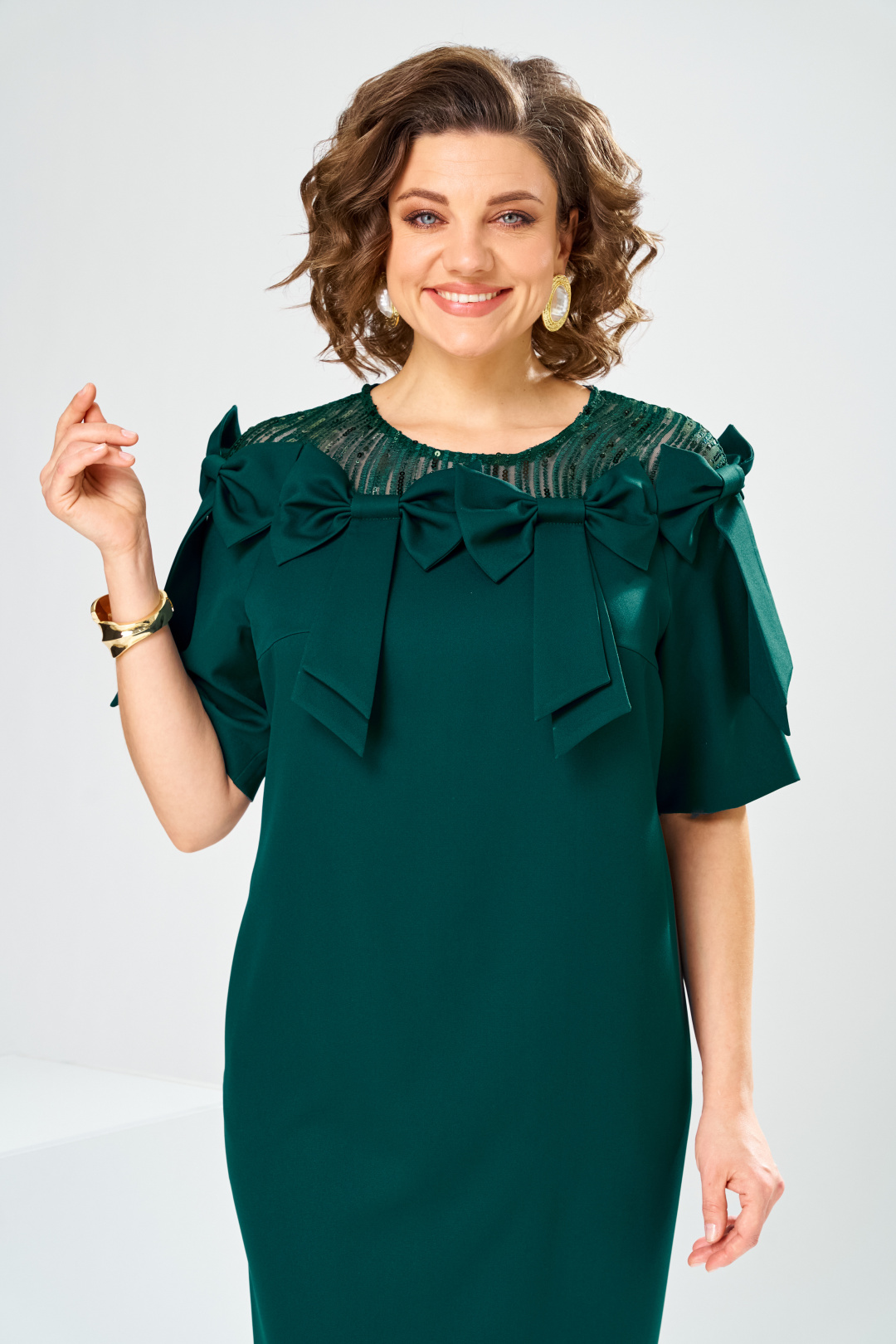 Платье Romanovich Style 1-2899 изумруд - фото 6