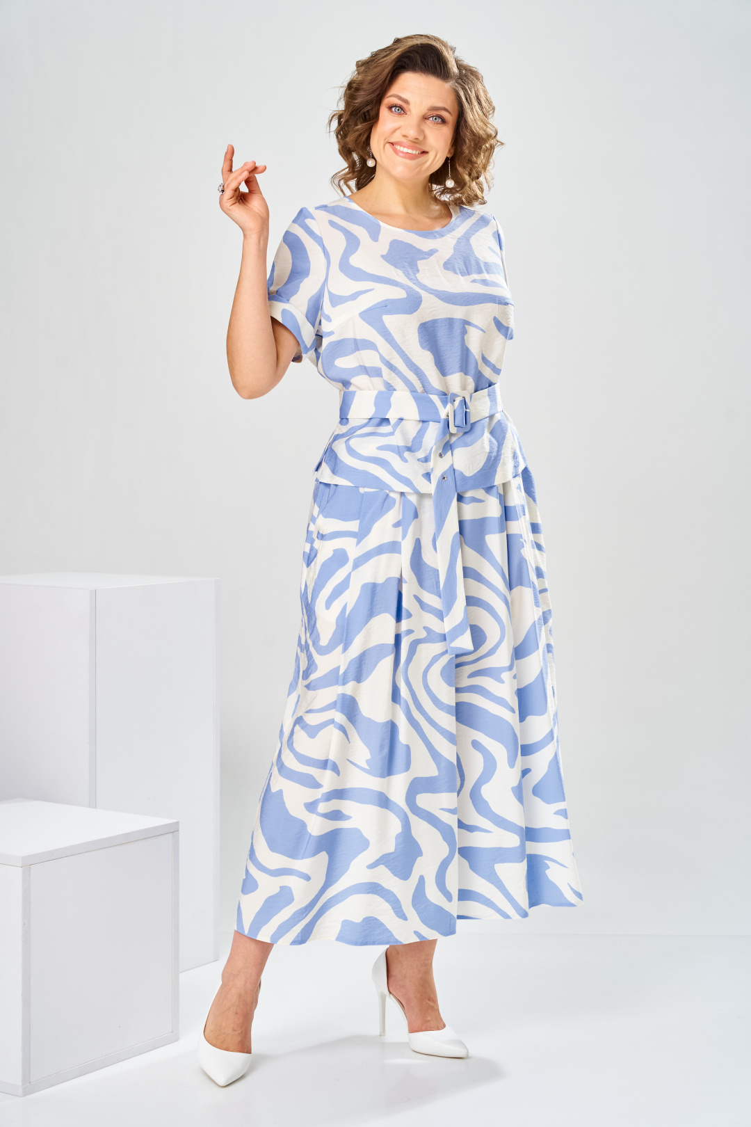 Костюм Romanovich Style 2-2704 бело-голубой