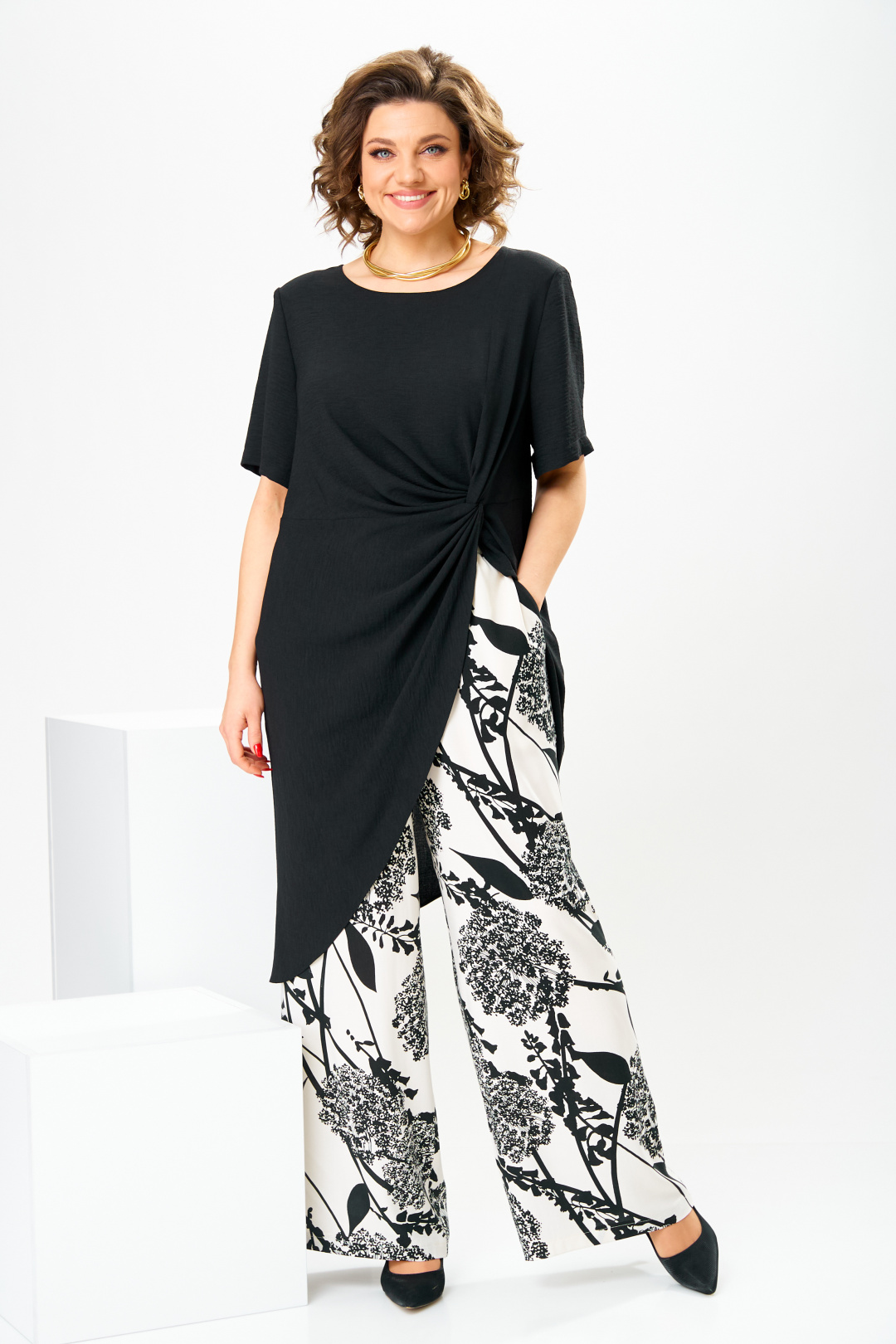 Костюм Romanovich Style 2-2785 чёрный-одуванчик