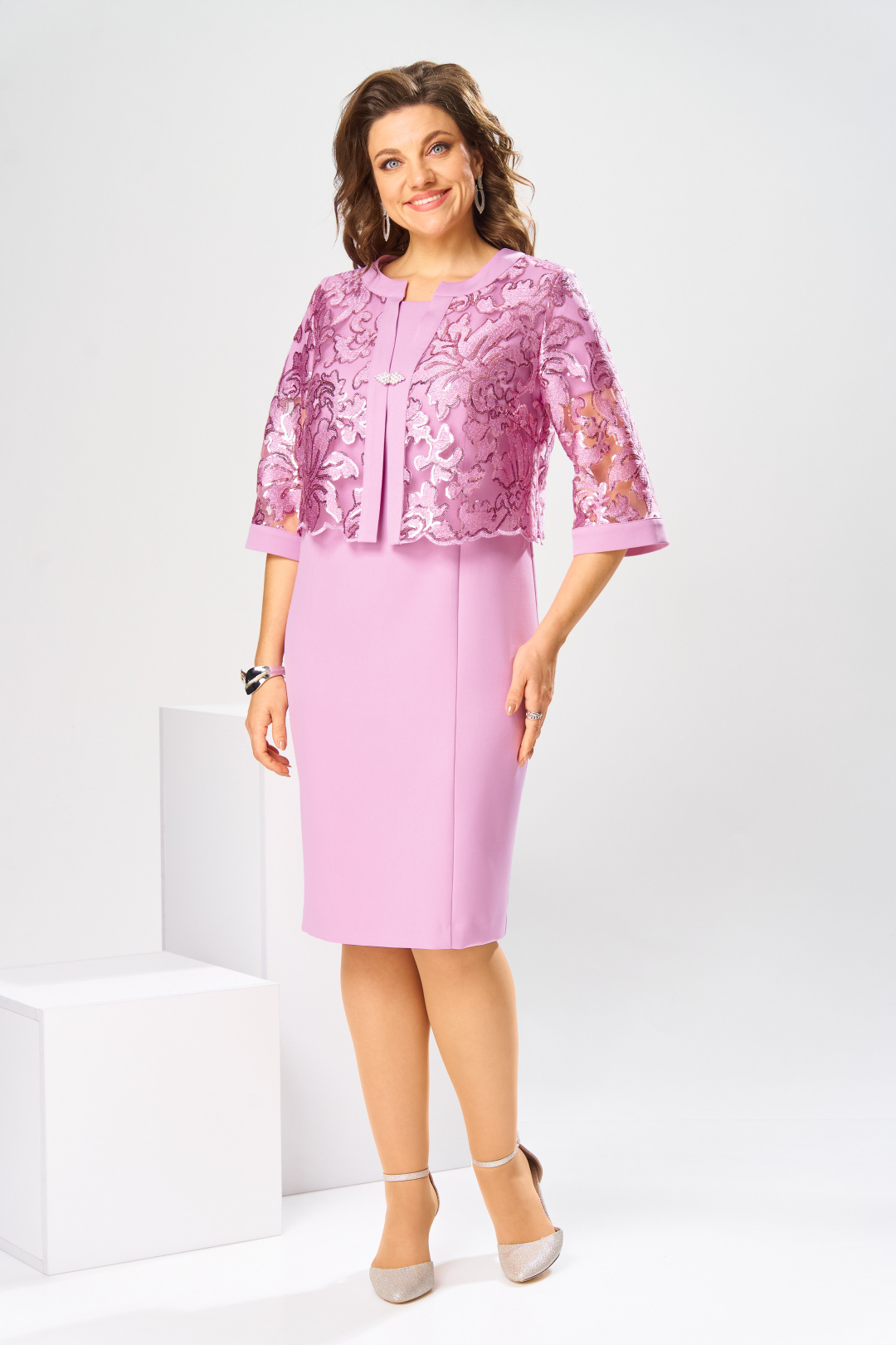 Костюм Romanovich Style 3-2763 ярко-розовый - фото 1