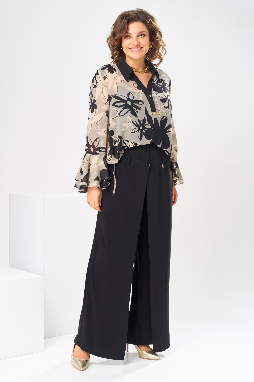 Костюм Romanovich Style 3-2869 черный + беж - фото 6