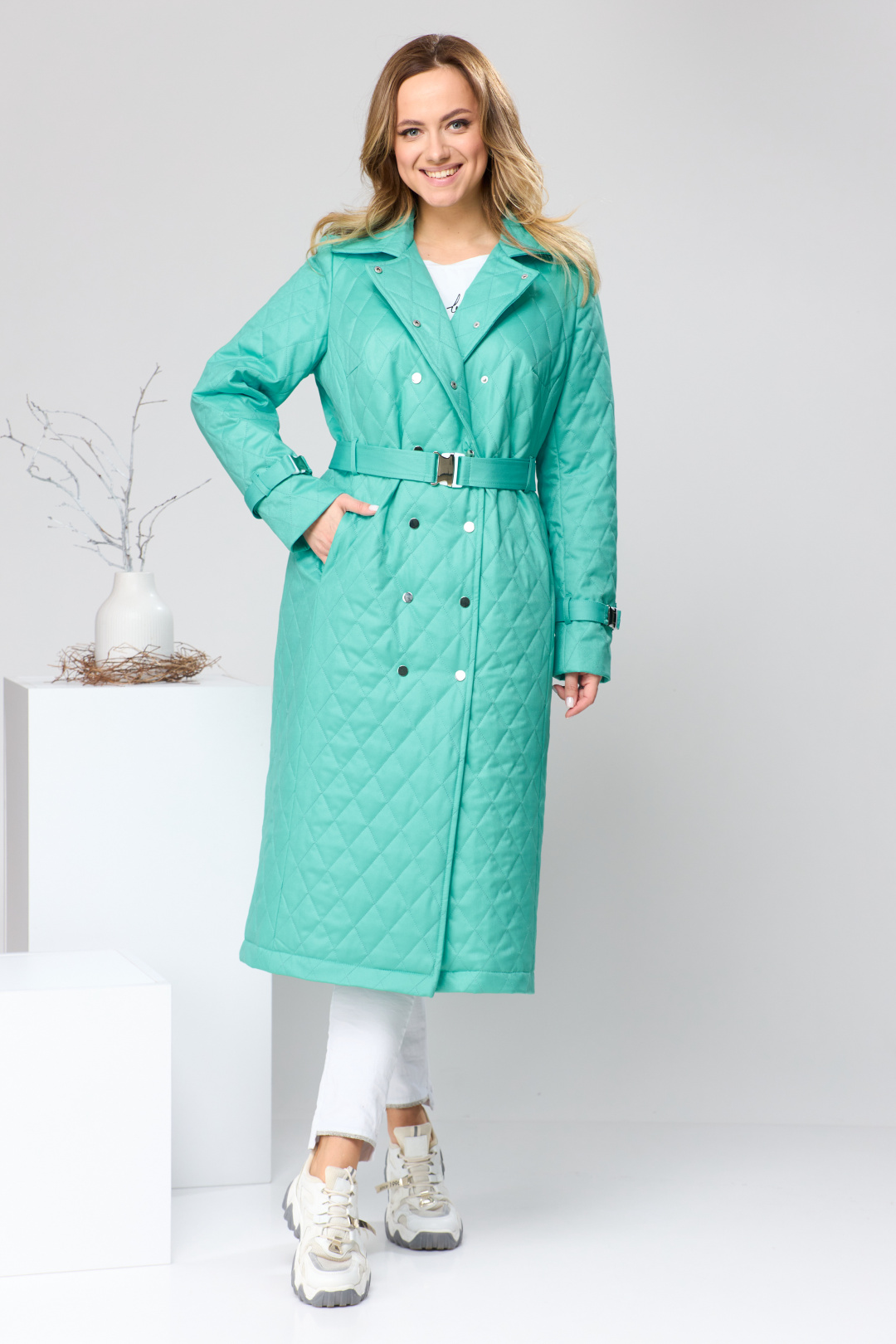 Плащ Romanovich Style 9-2209 бирюза