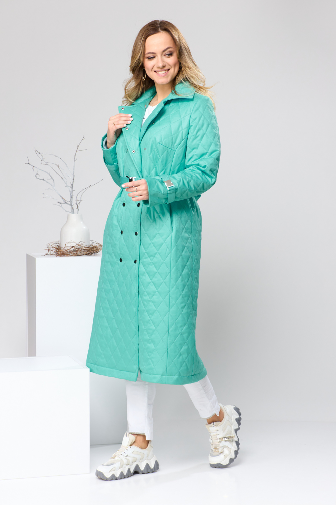 Плащ Romanovich Style 9-2209 бирюза