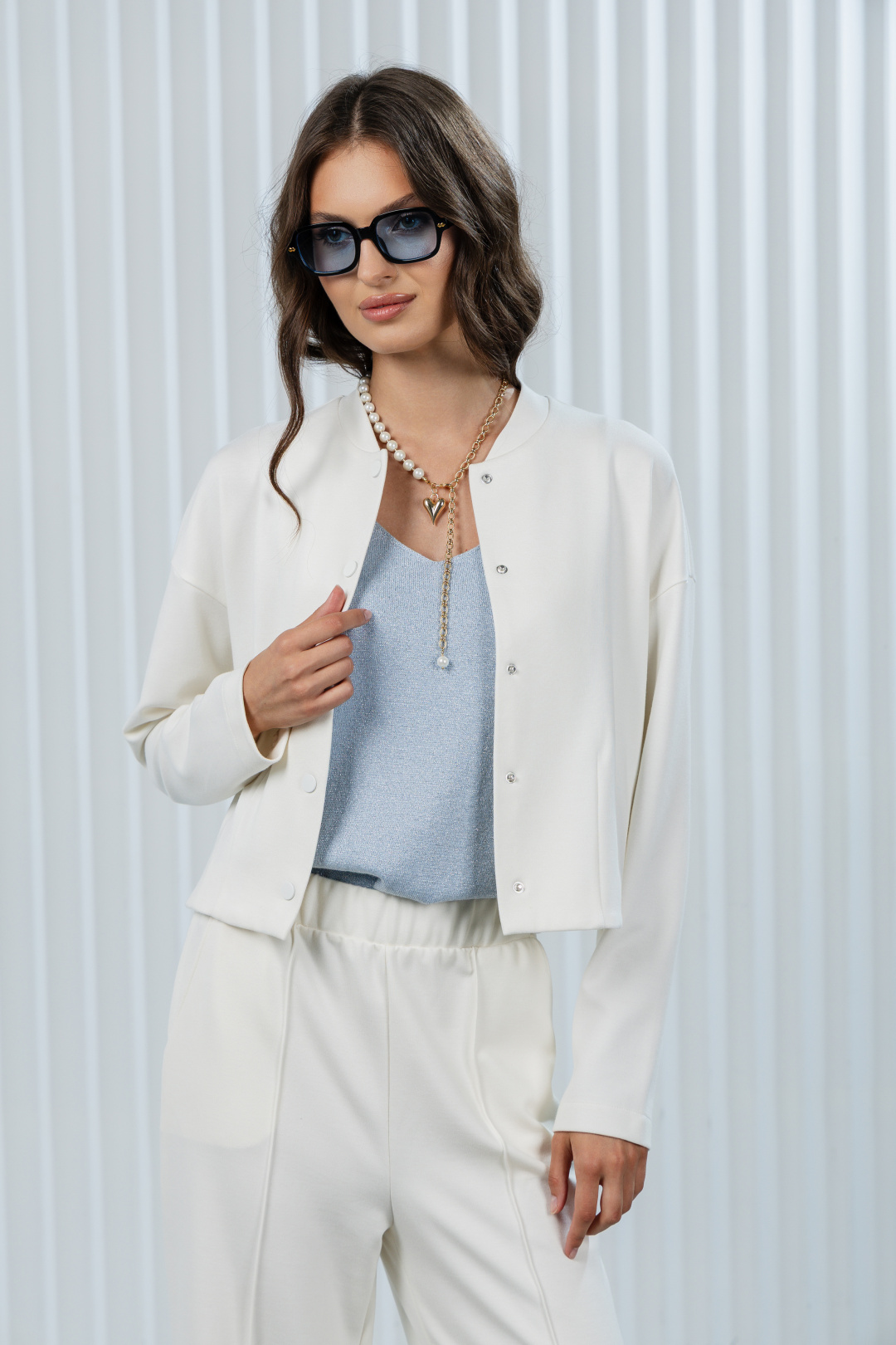 Костюм Romgil РП0109-ВИ2 молочный - фото 6