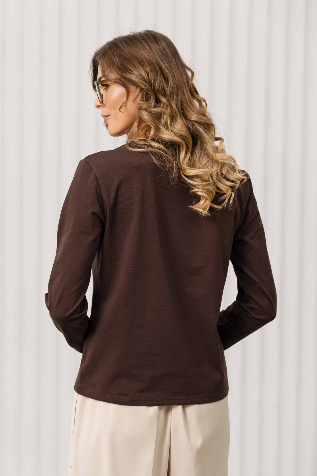 Джемпер Romgil РП0145-ХЛ2 темно-шоколадный - фото 2