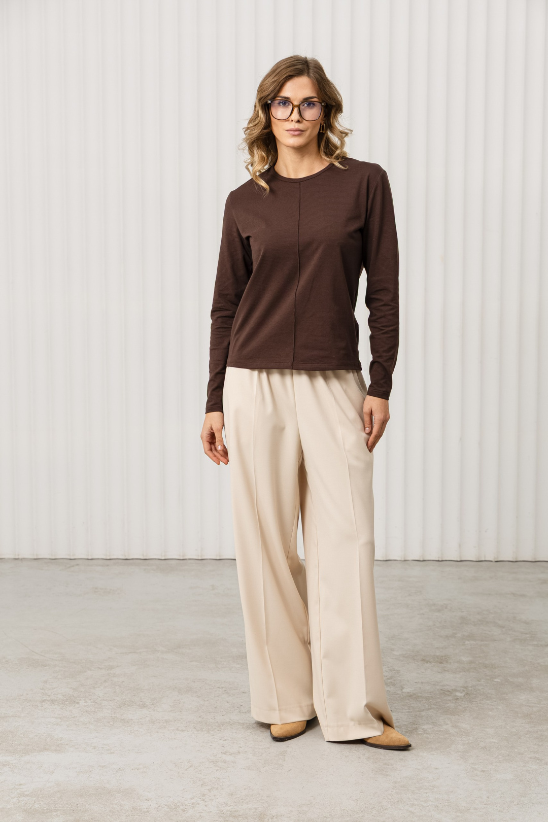 Джемпер Romgil РП0145-ХЛ2 темно-шоколадный - фото 4