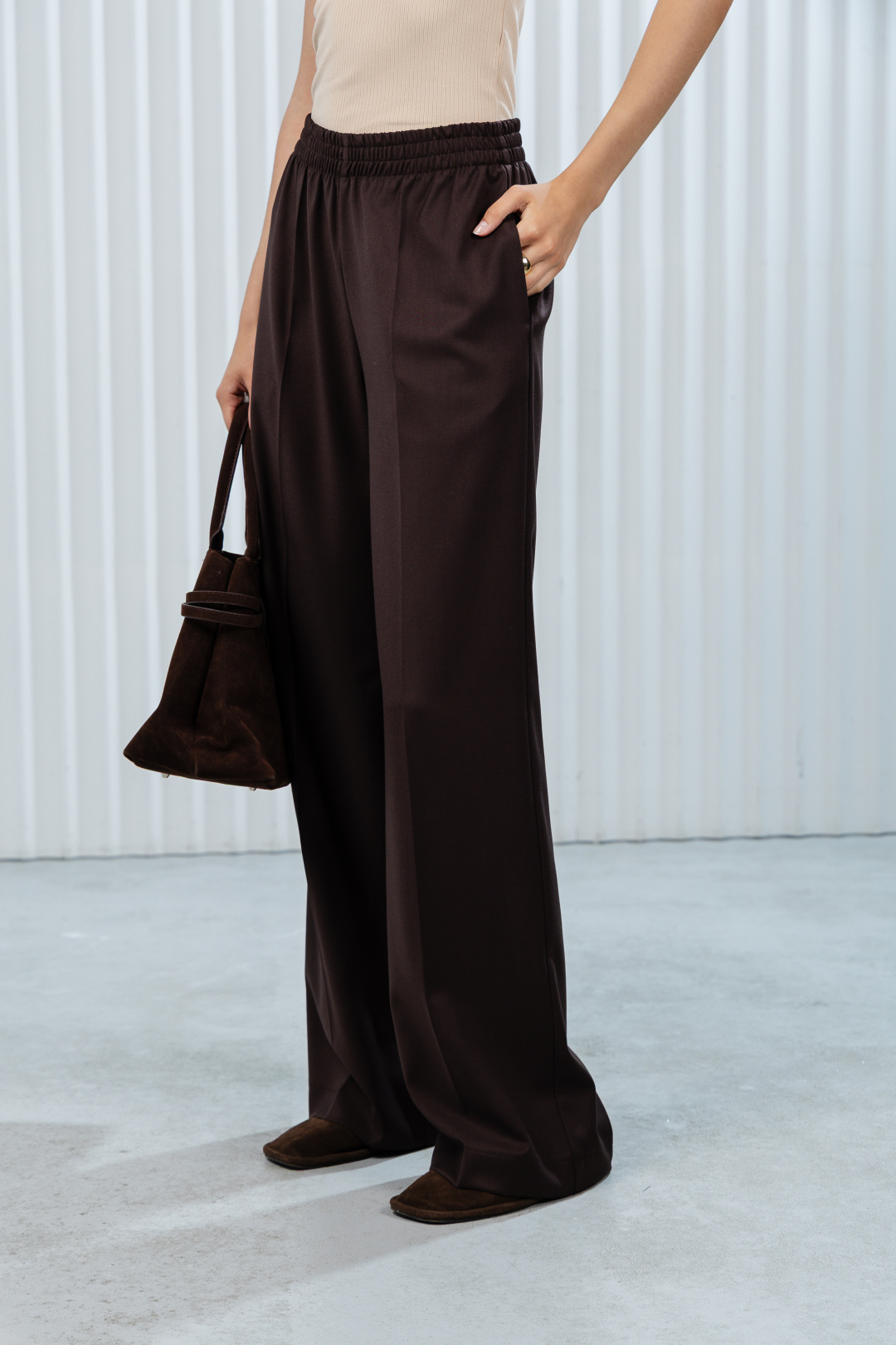 Брюки Romgil РТ0127-ВИ2 шоколадный - фото 3