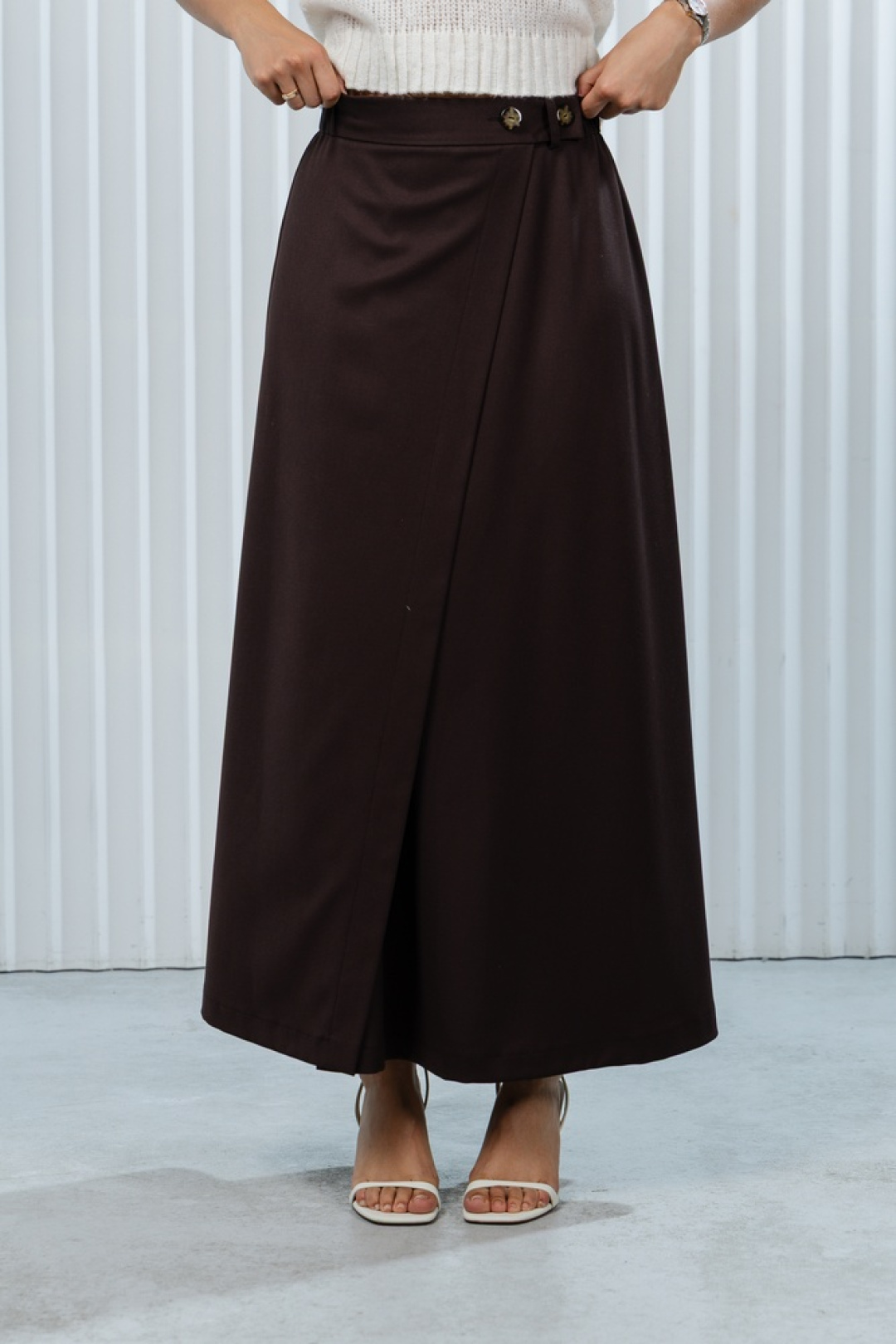 Юбка Romgil РТ0128-ВИ2 шоколадный - фото 1