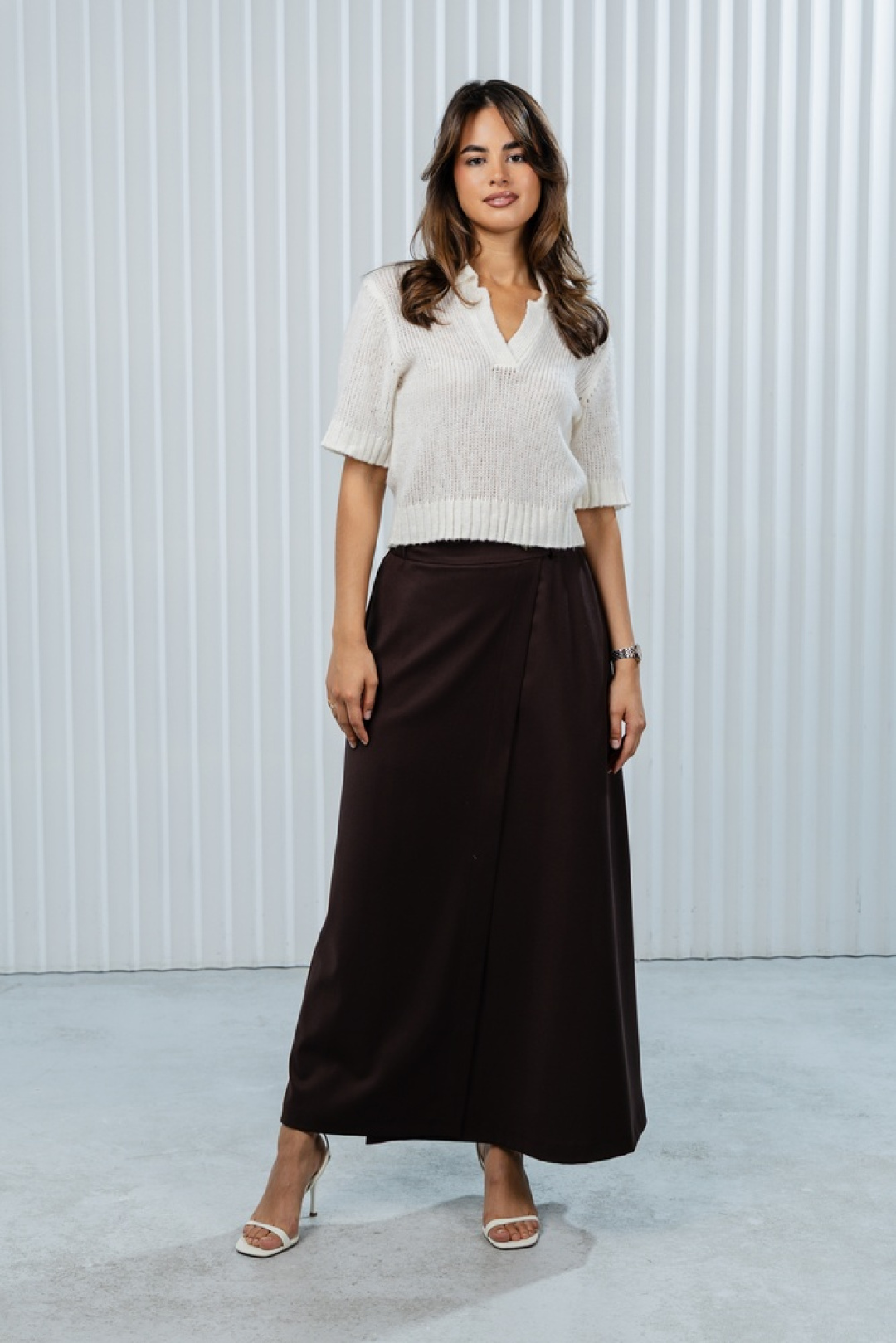 Юбка Romgil РТ0128-ВИ2 шоколадный - фото 4