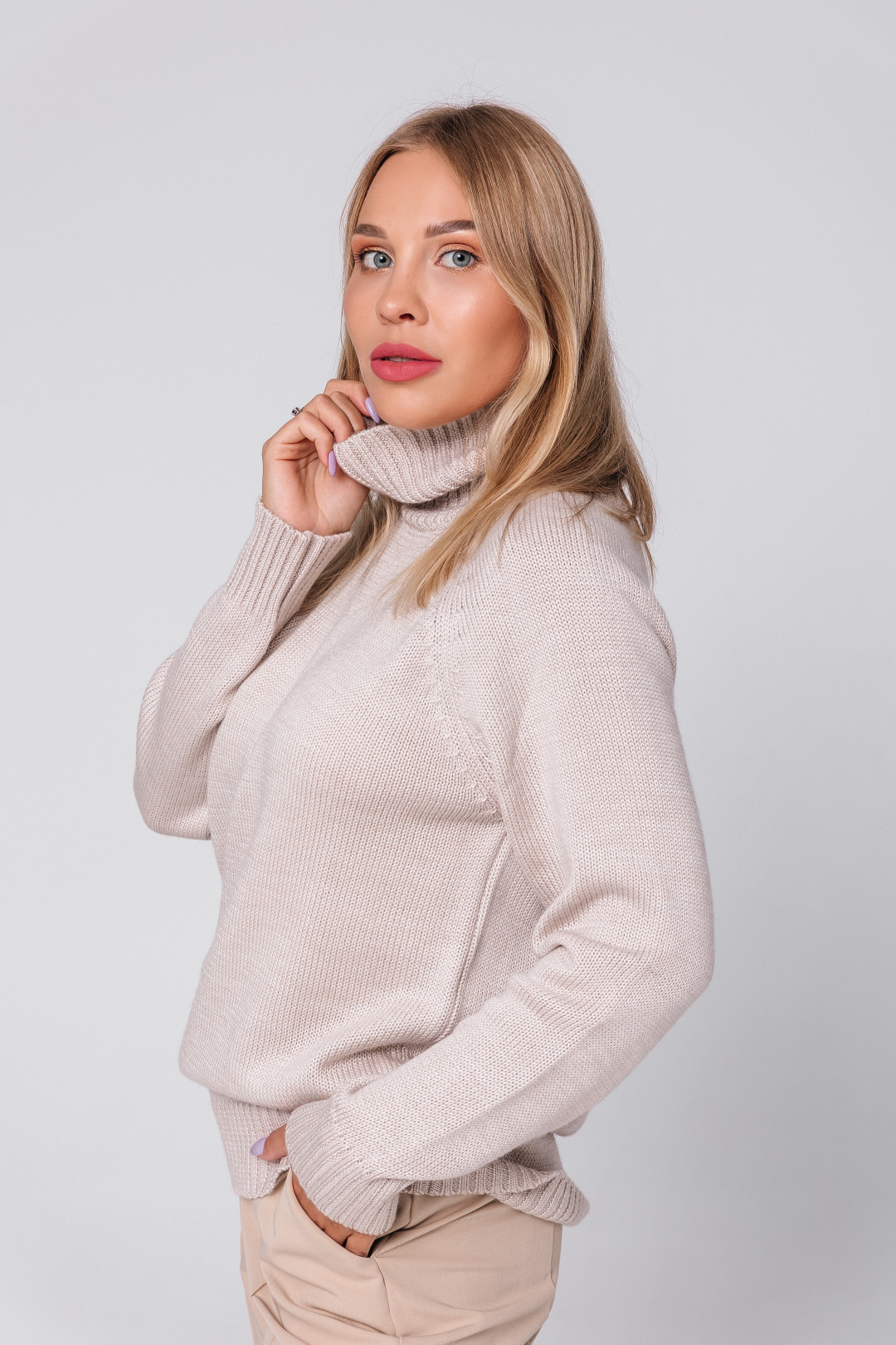 Свитер Romgil РВ0010-ШЕ1 светлый опаловый