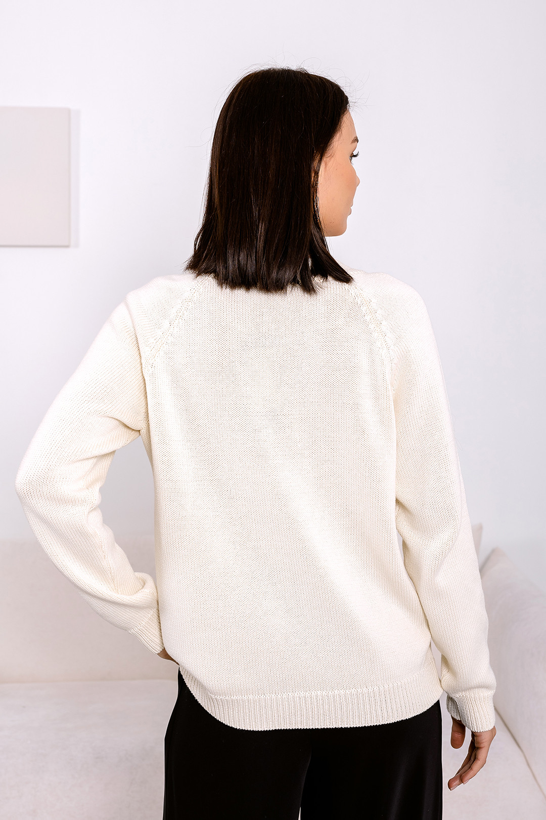 Джемпер Romgil РВ0016-ХЛ2 молочный - фото 4