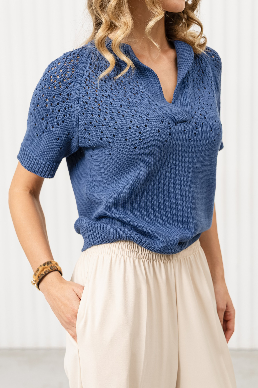 Джемпер Romgil РВ0368-ХЛ2 индиго - фото 5