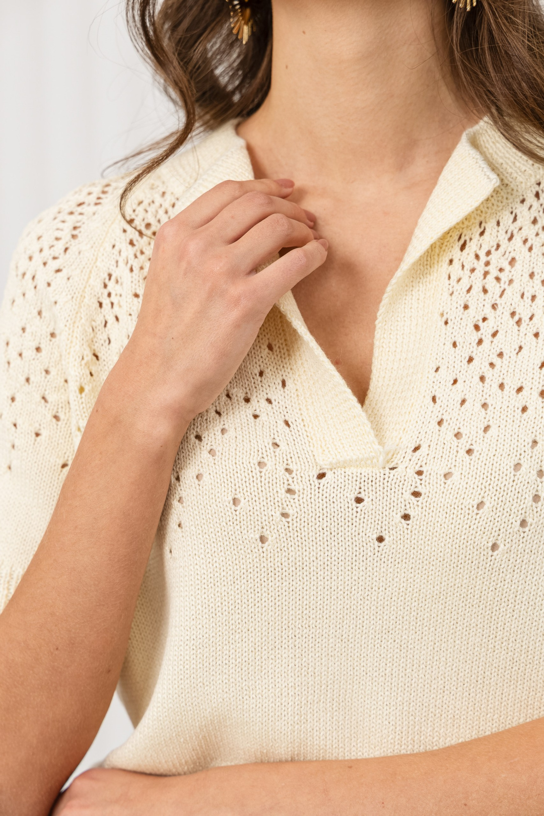 Джемпер Romgil РВ0368-ХЛ2 сливочный - фото 4