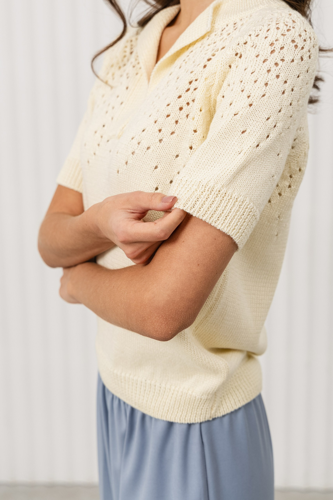 Джемпер Romgil РВ0368-ХЛ2 сливочный - фото 6